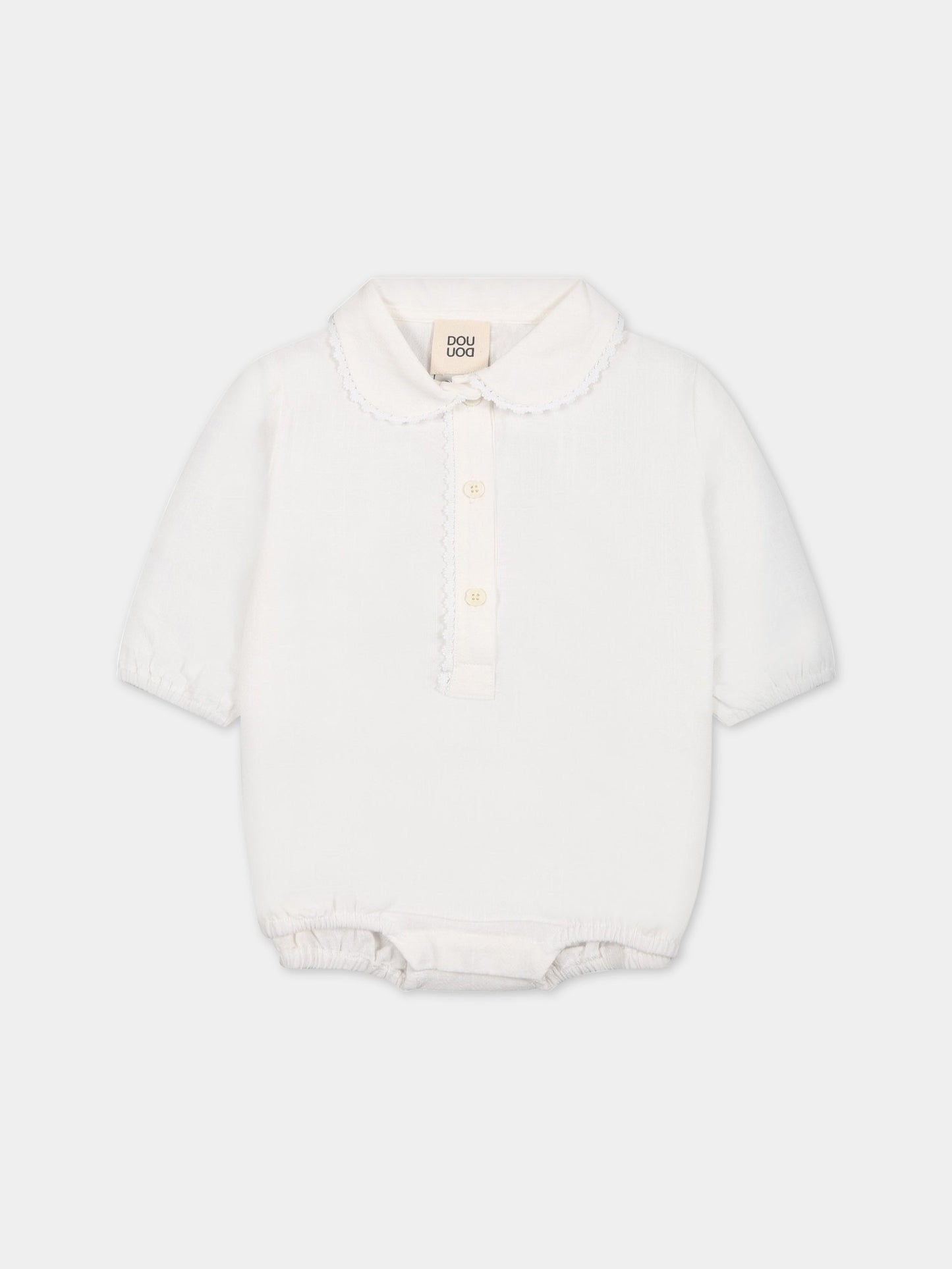 Camicia avorio per neonata,Douuod Kids,DSA560 P0233 101