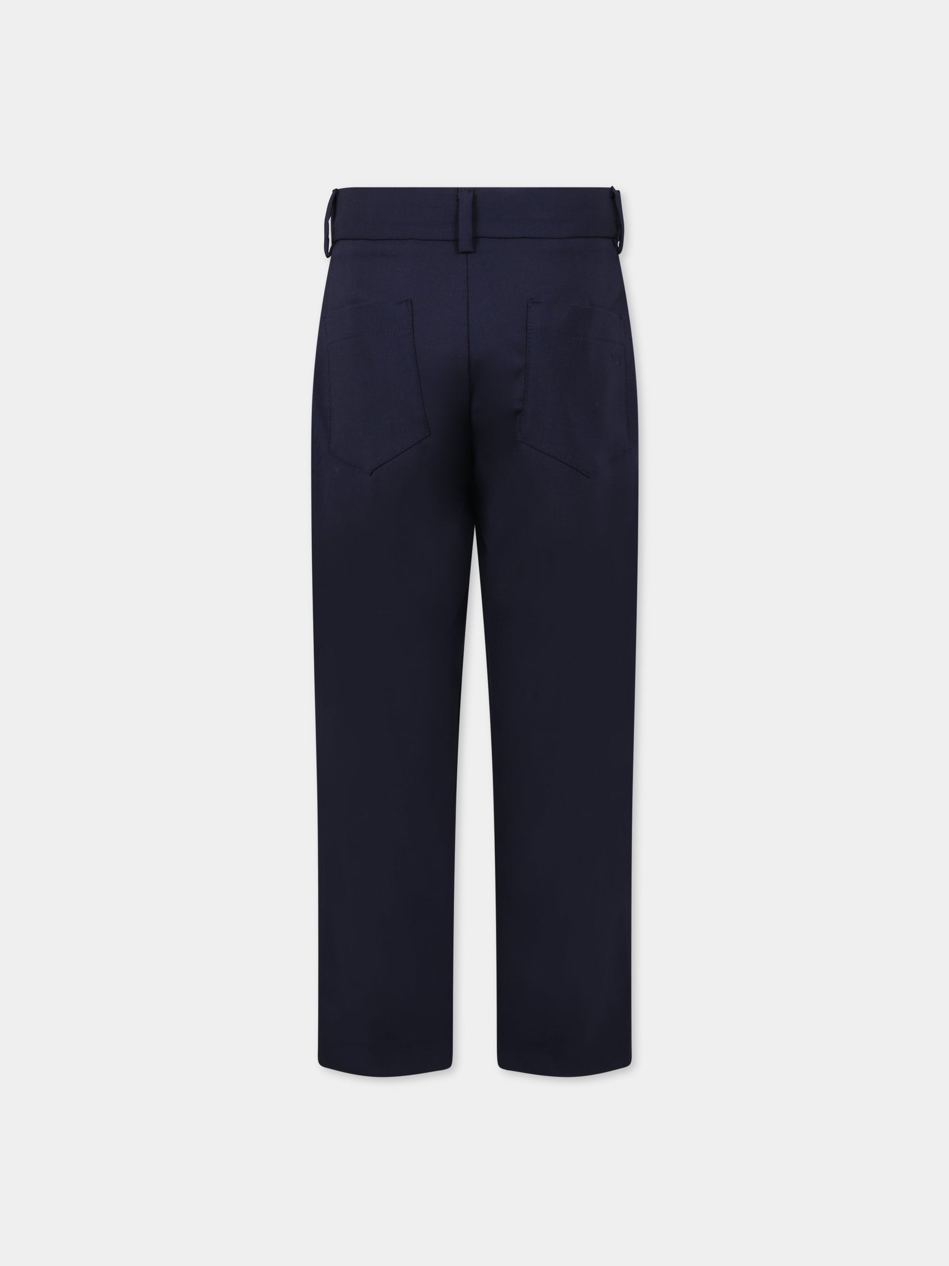 Pantaloni blu per bambino con logo,Fay Kids,FS6Q10 I0142 621