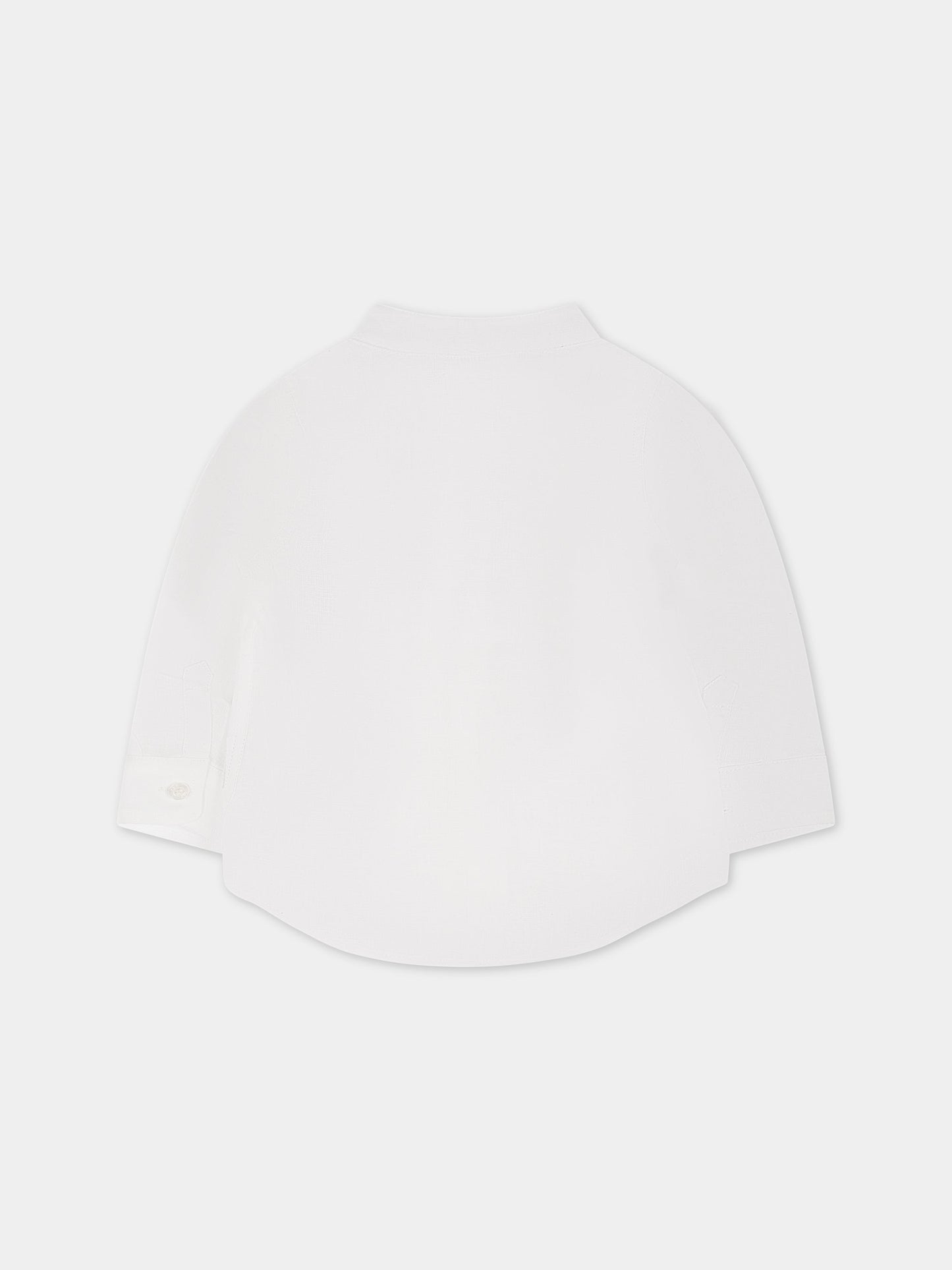 Camicia bianca per neonato con logo,Fay Kids,FS5520 I0068 100