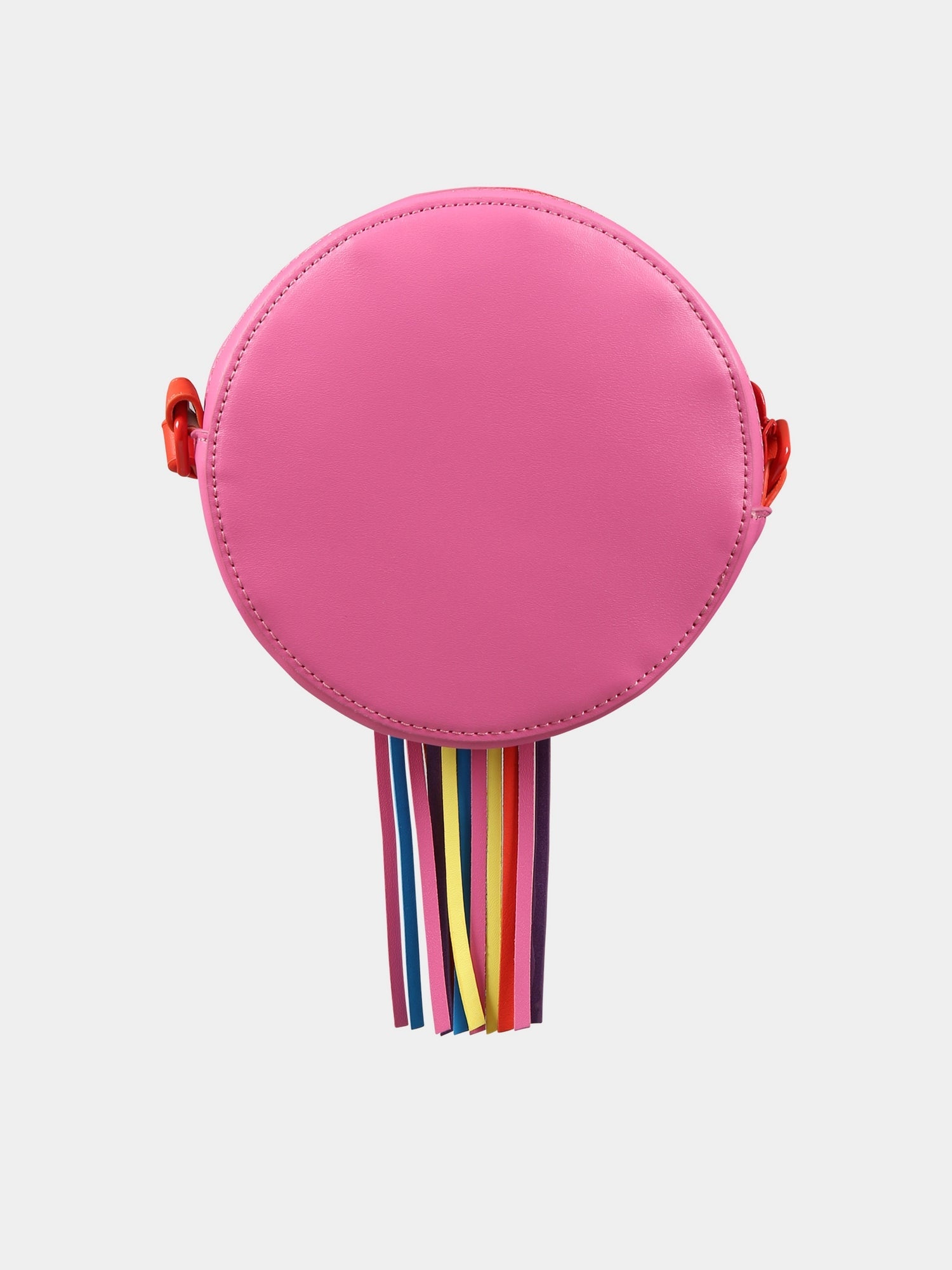 Borsa fucsia per bambina con stella e frange,Stella Mccartney Kids,TS0A18 Z0699 511