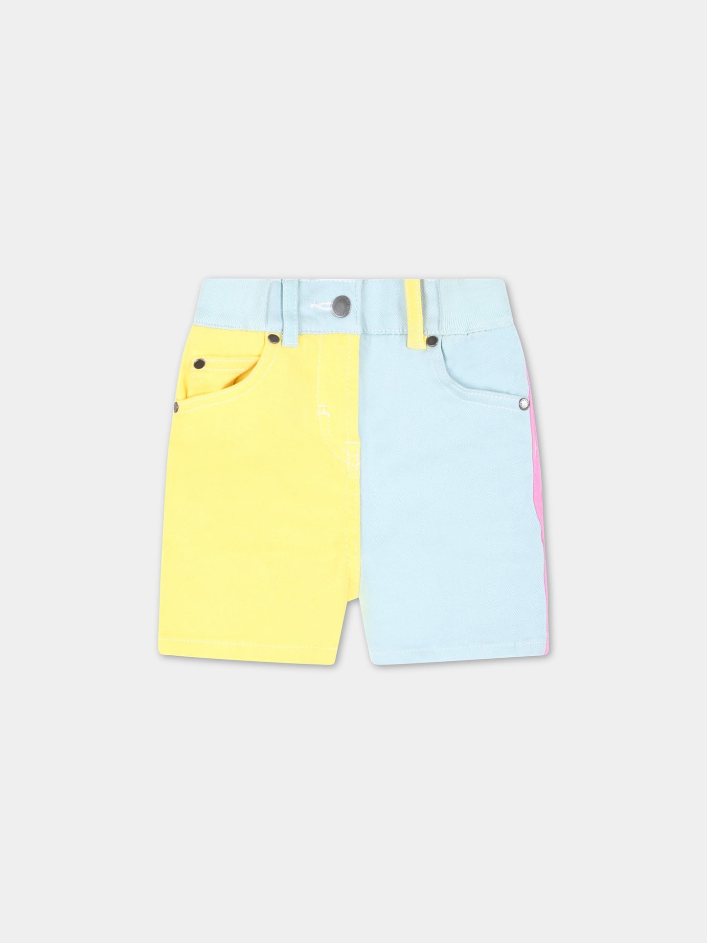 Shorts multicolor per neonata con cuori,Stella Mccartney Kids,TS6069 Z0156 999