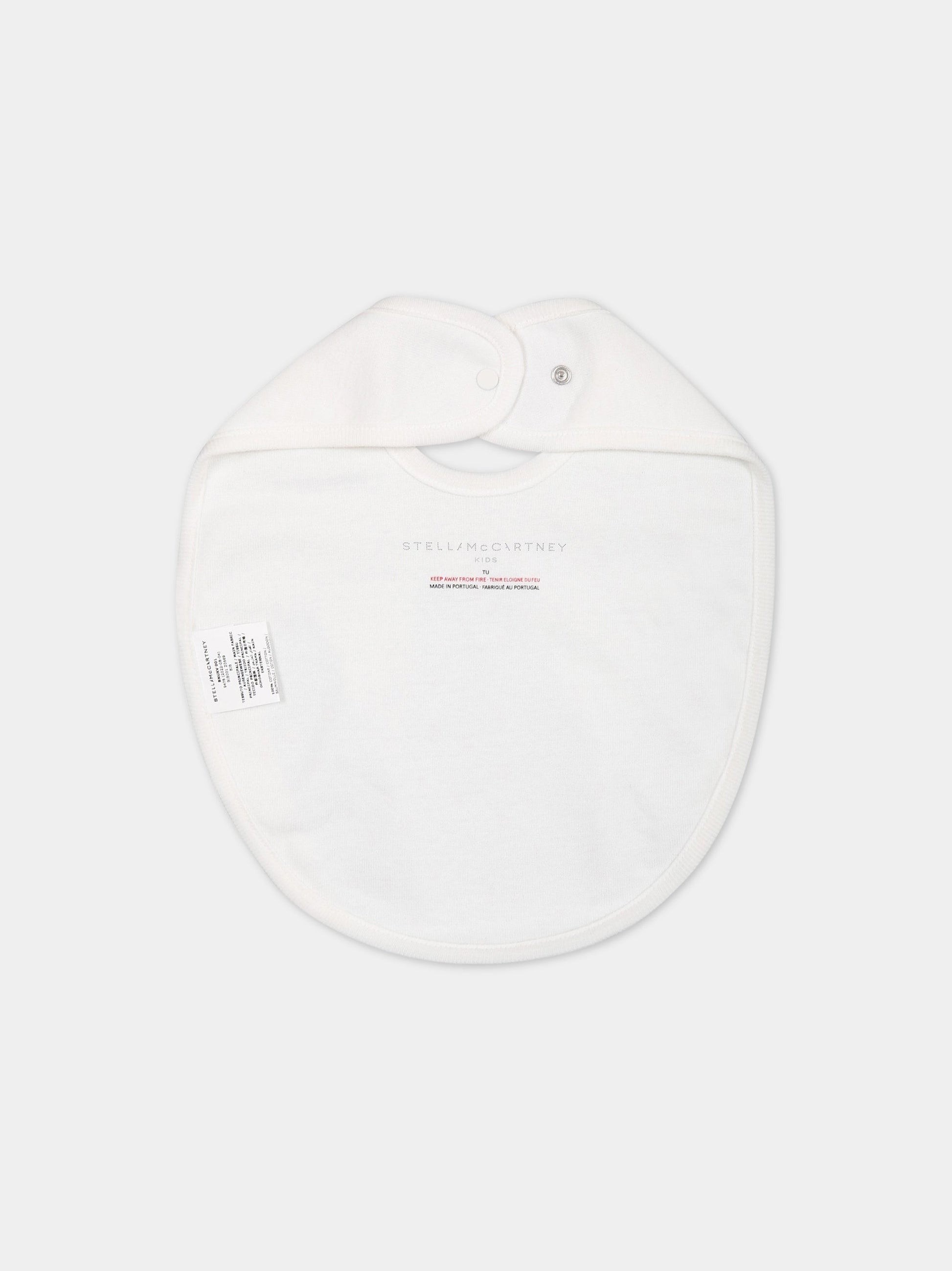 Set bianco neonato con stampa animali,Stella Mccartney Kids,TSB539 Z1098 100MC