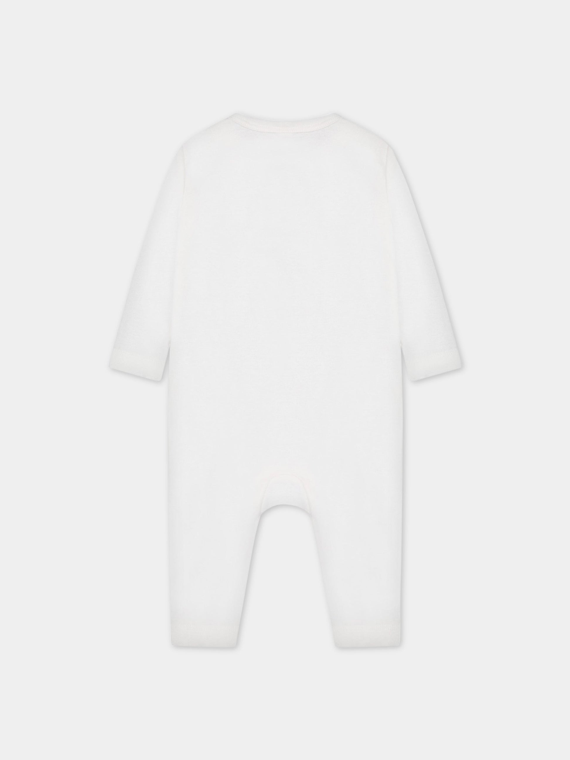 Set bianco per neonato con stampa,Stella Mccartney Kids,TSB509 Z1098 100MC