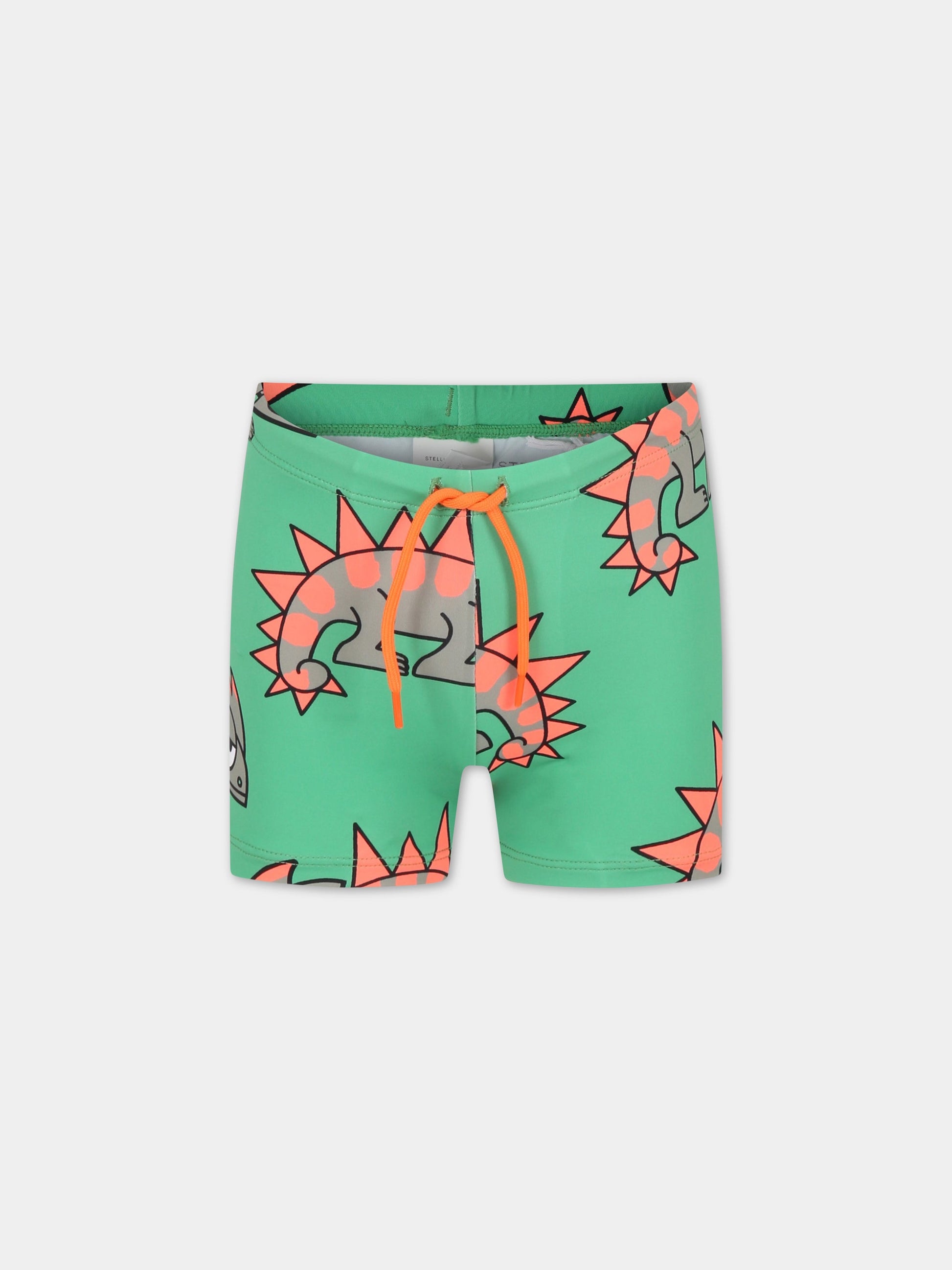 Boxer verdi da mare per bambino con camaleonte,Stella Mccartney Kids,TSCQ09 Z0983 711MC