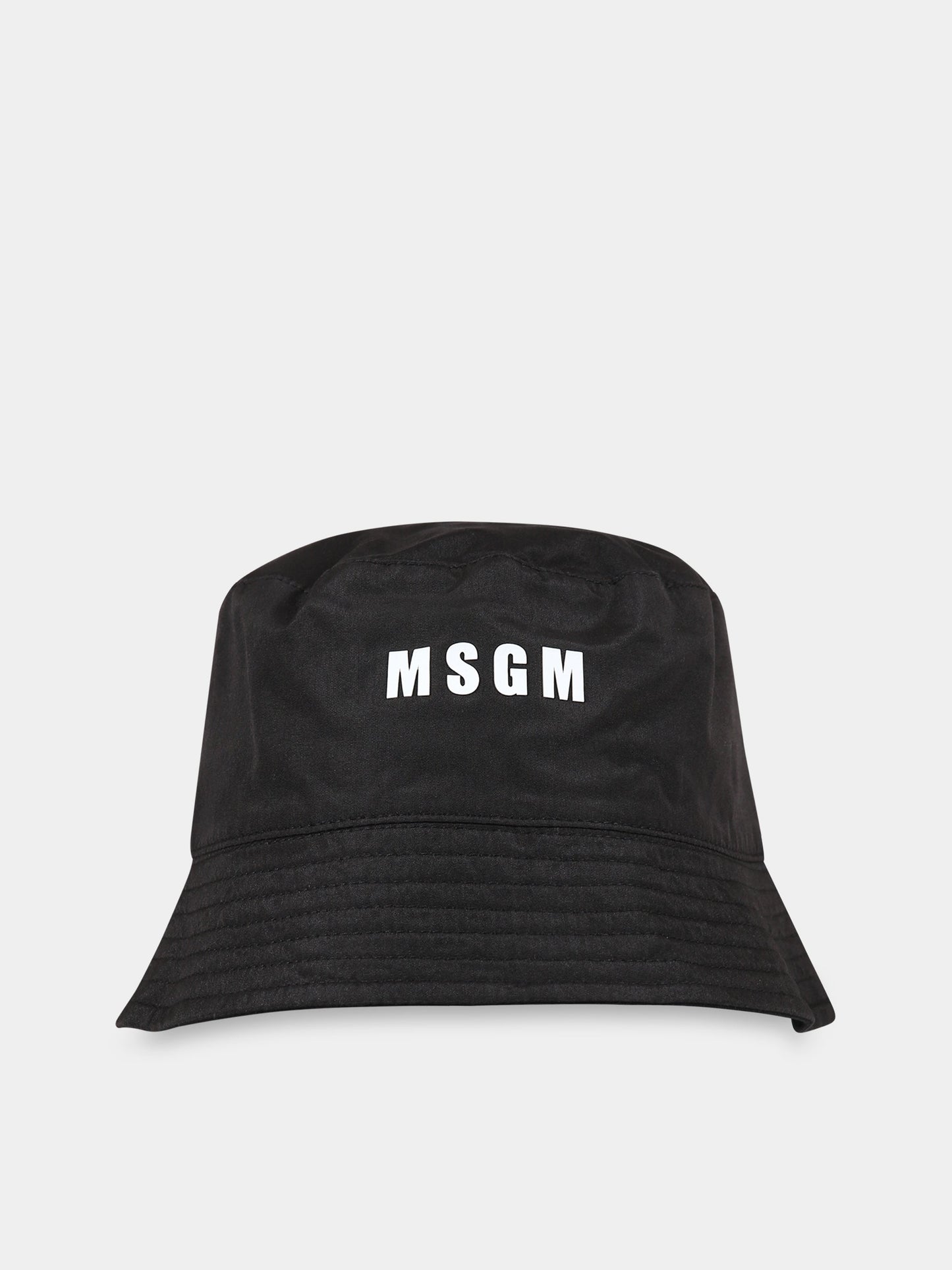 Cloche nera per bambini con logo,Msgm Kids,MS029390 110