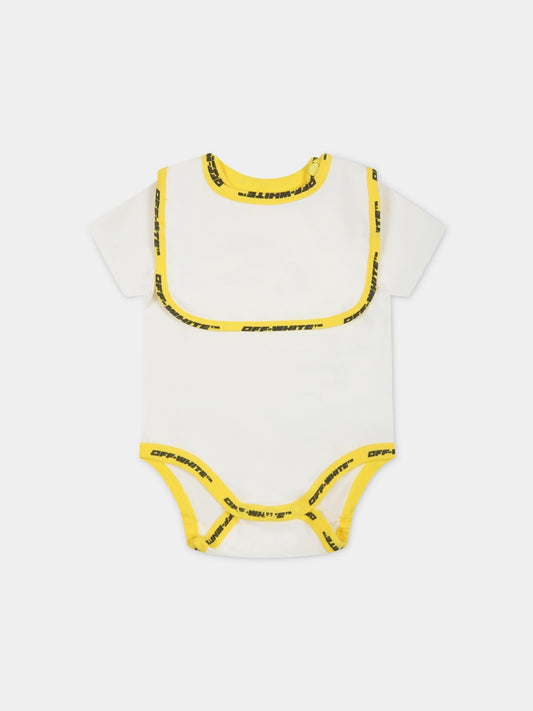 Set bianco per neonato con logo,Off White,OB2X005S23JER0010318