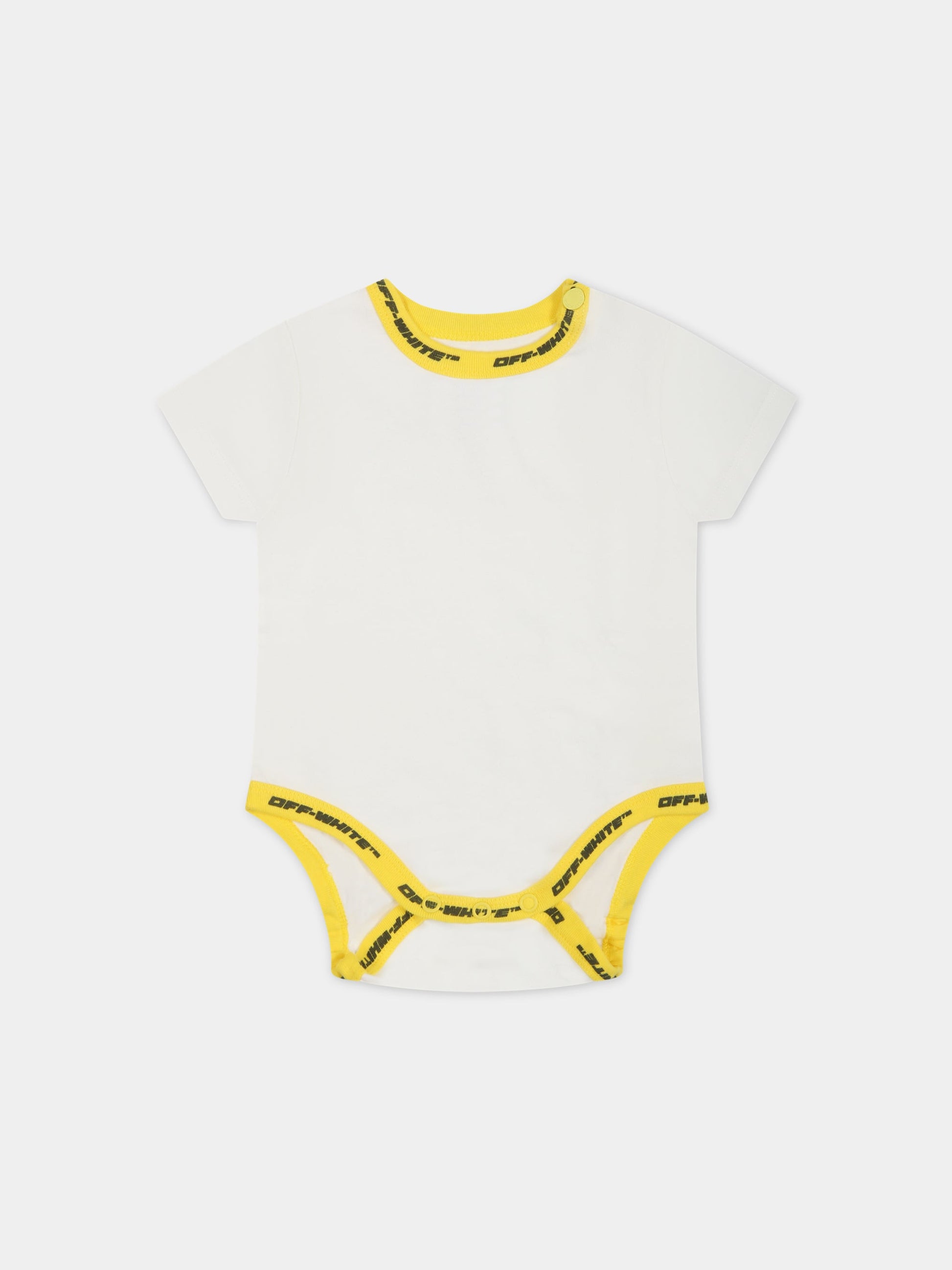 Set bianco per neonato con logo,Off White,OB2X005S23JER0010318