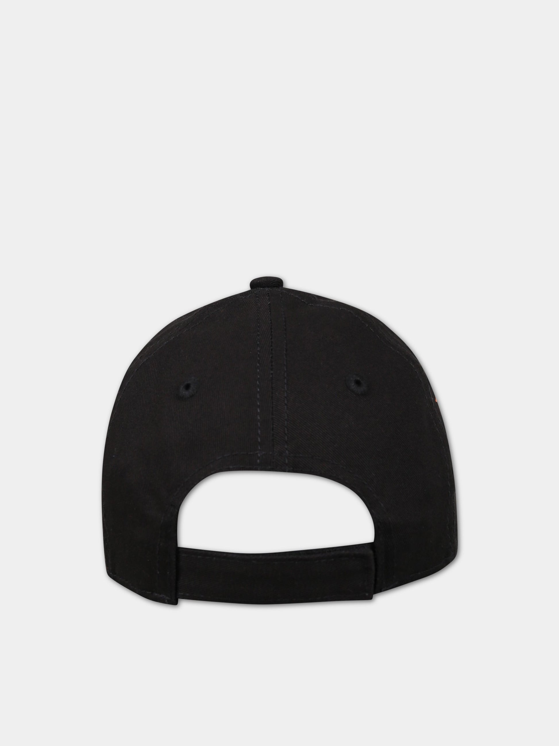 Cappello nero per bambino con iconica stampa,Marcelo Burlon Kids,CBLB001S23FAB0021025