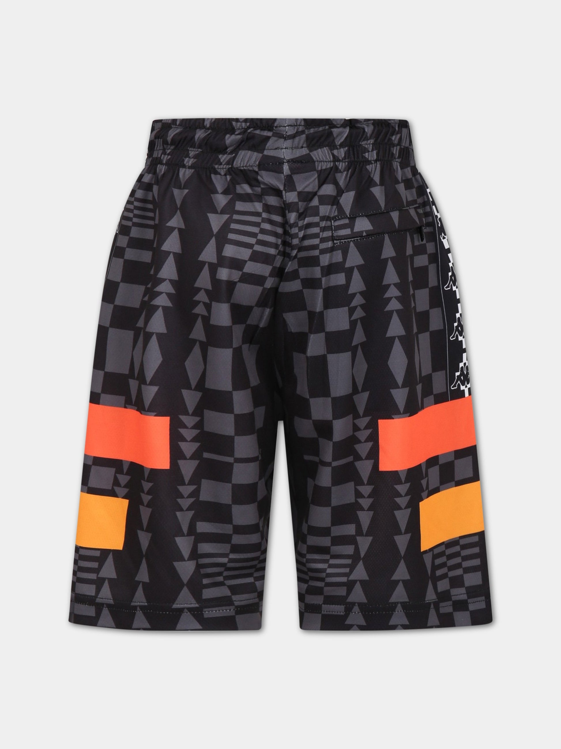 Shorts casual nero per bambino,Marcelo Burlon Kids,CBVH001S23FAB0011007