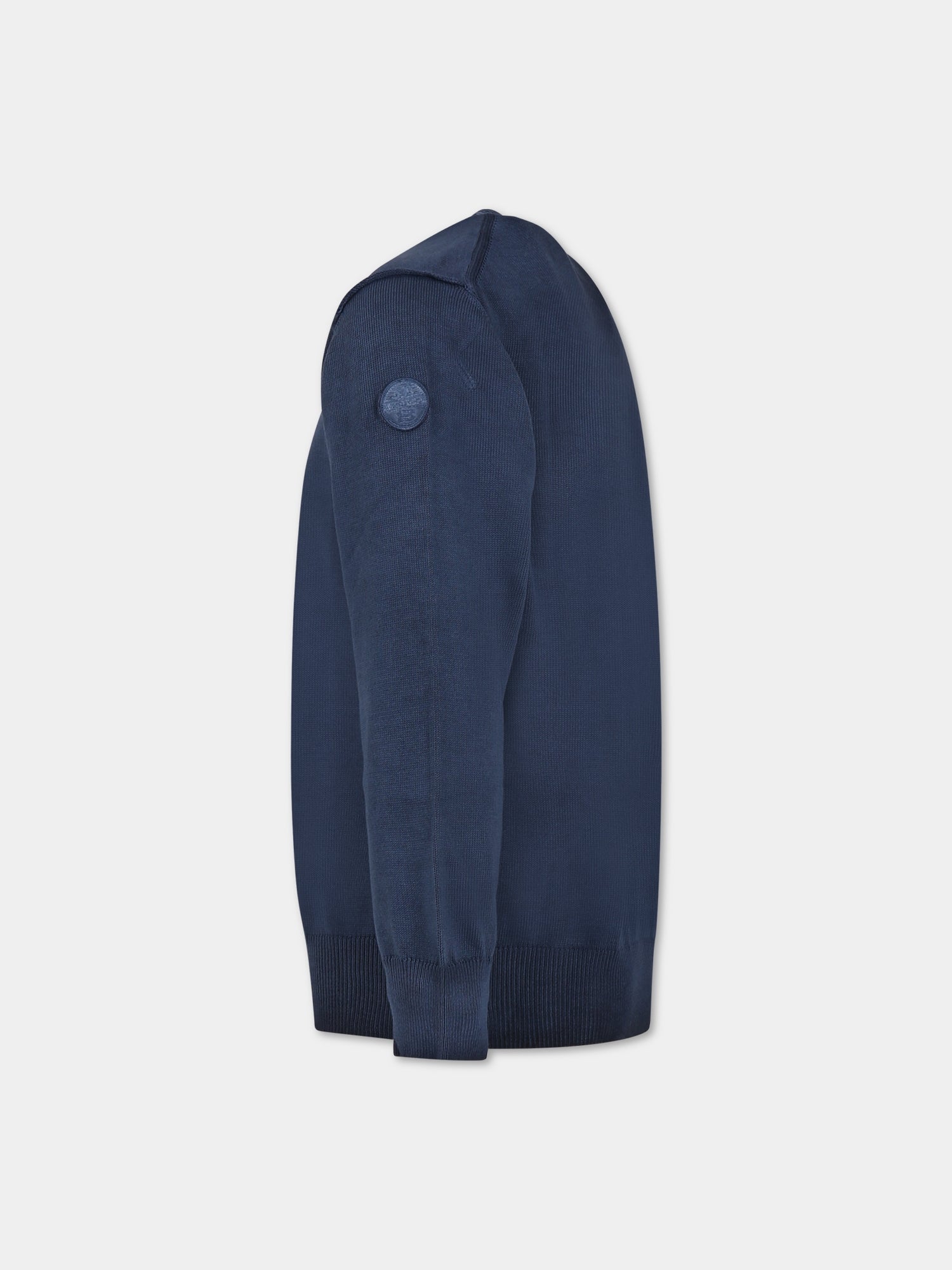 Maglione blu per bambino con logo,North Sails,796162 000 0802