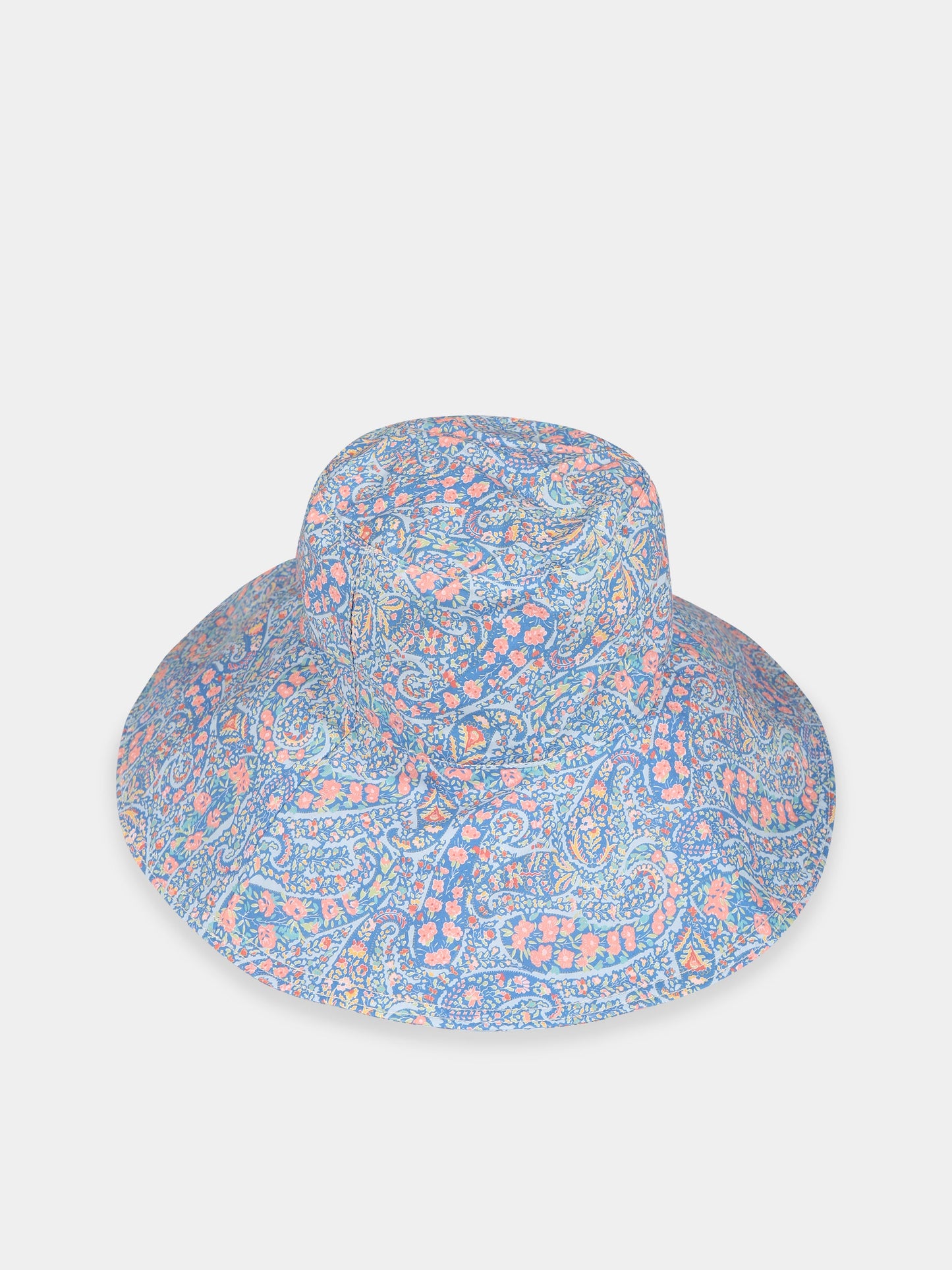 Cloche blu per bambina con stampa liberty  Bourton Bloom,The New Society,S23 ACC WV01 ALBERTINA