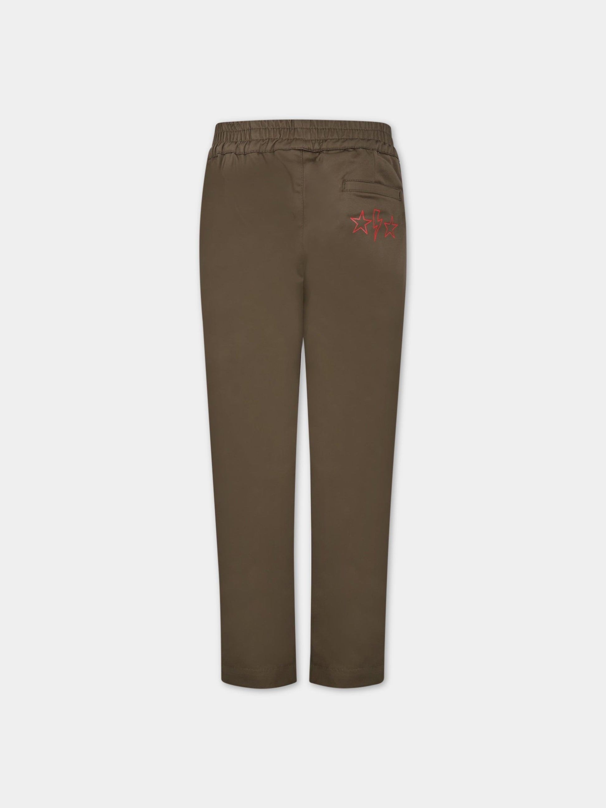 Pantaloni verdi per bambino con logo,Neil Barrett Kids,033617 082