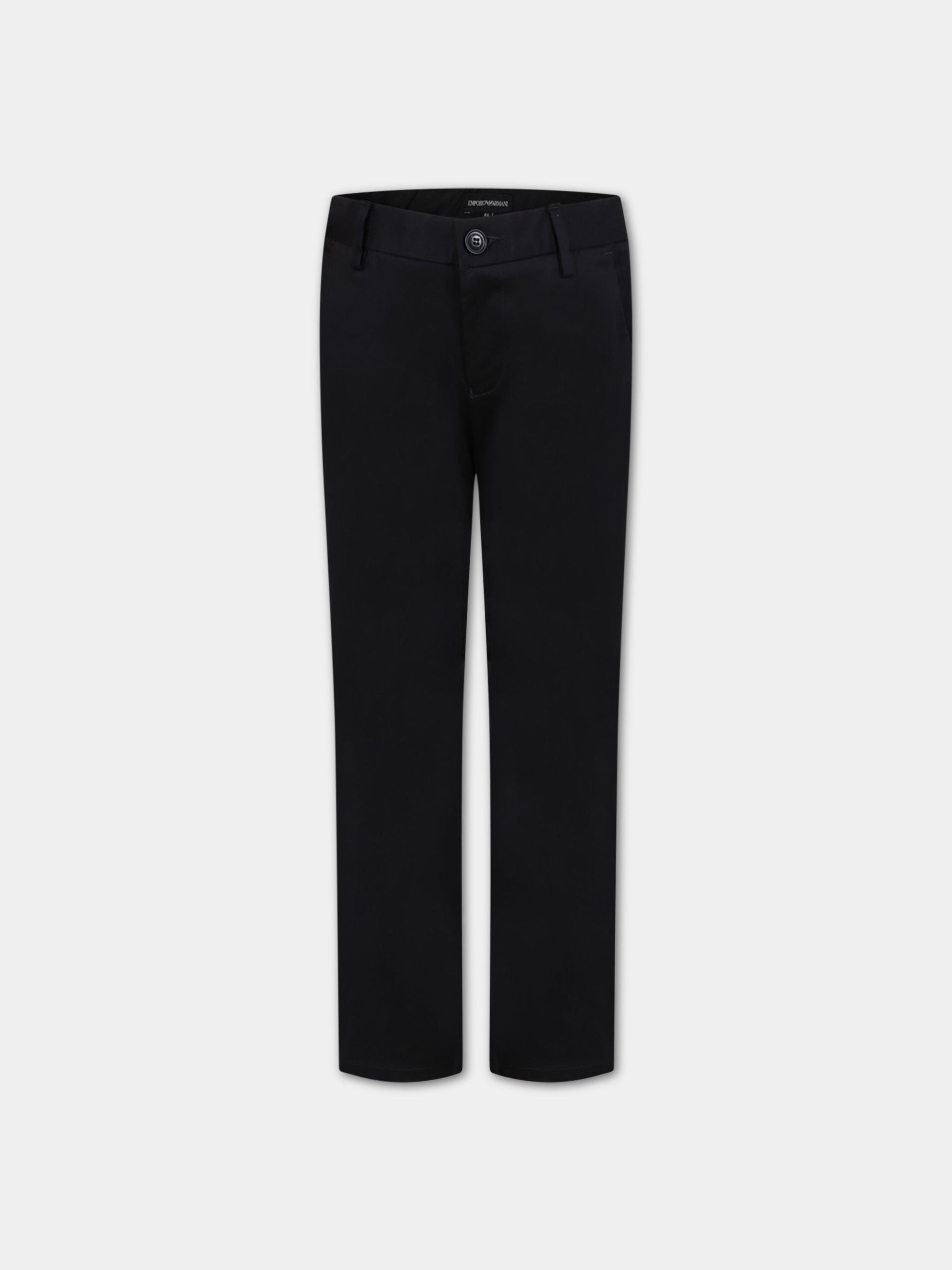 Pantaloni blu per bambino con logo,Armani Junior,3R4PJG 1NJ7Z 0920