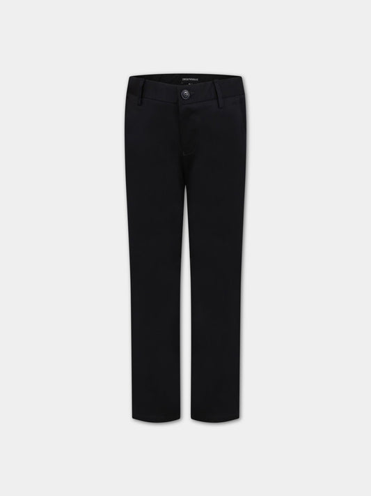 Pantaloni blu per bambino con logo,Armani Junior,3R4PJG 1NJ7Z 0920