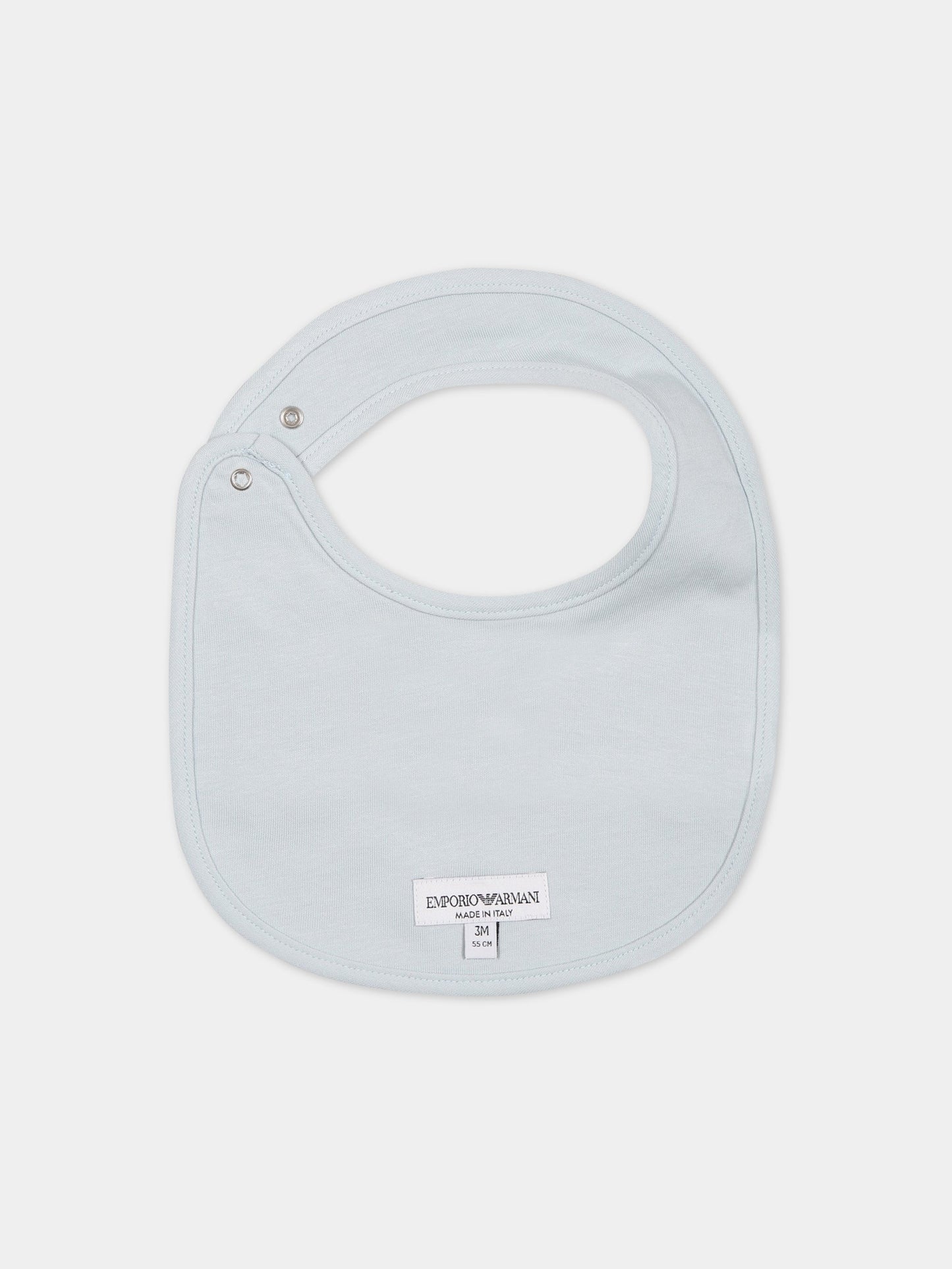 Set per neonato celeste con logo,Armani Junior,8NNV47 NJ05Z F705