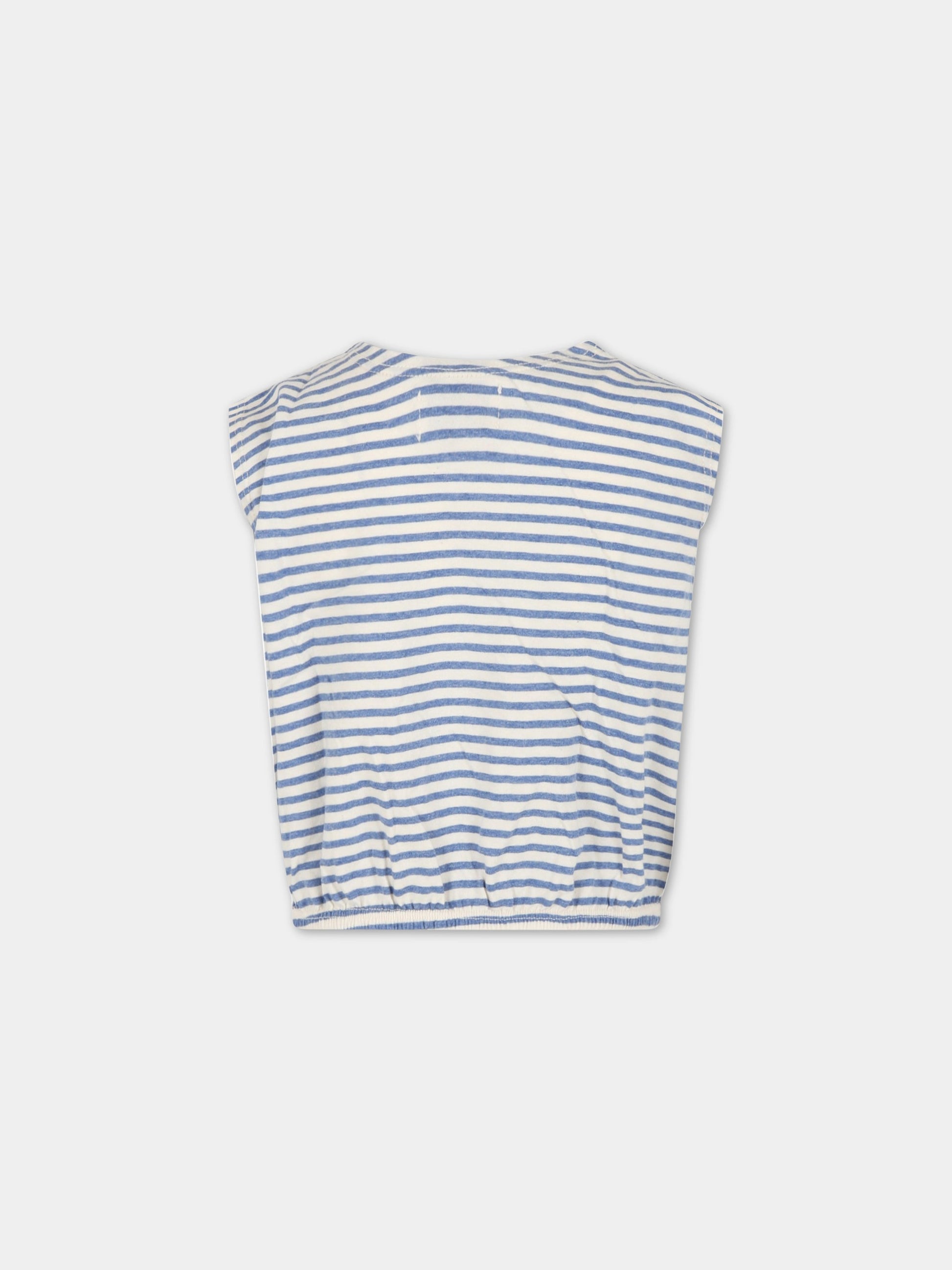 Canotta multicolor per bambina con logo blu,Bobo Choses,123AC020