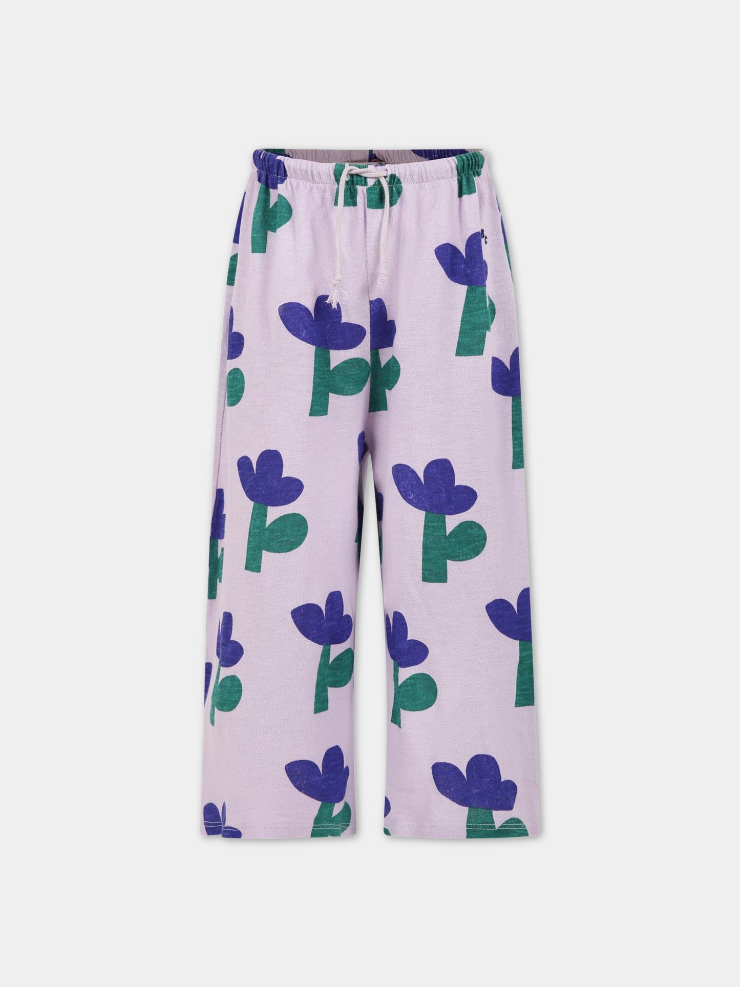 Pantaloni viola per bambina con logo,Bobo Choses,123AC084