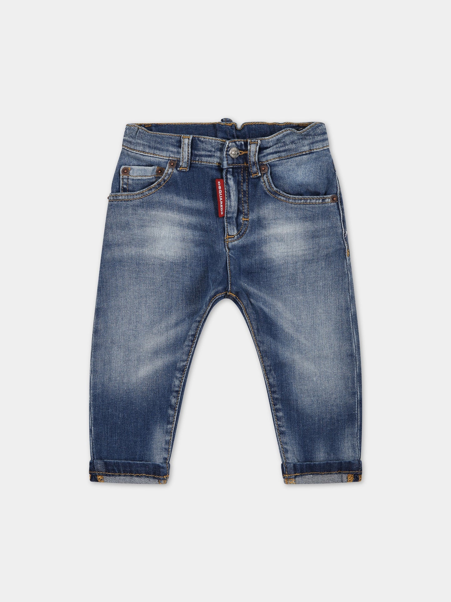 Jeans blu per neonato con logo,Dsquared2,DQ01TC D0A2K DQ01