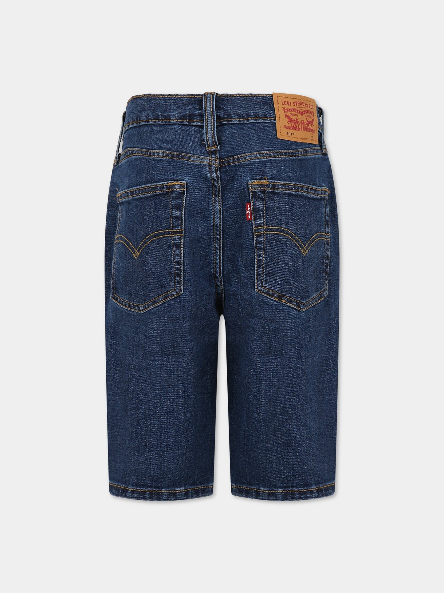 Shorts blu per bambino con logo,Levi's Kids,LK9EH877 9EH877 D5Z