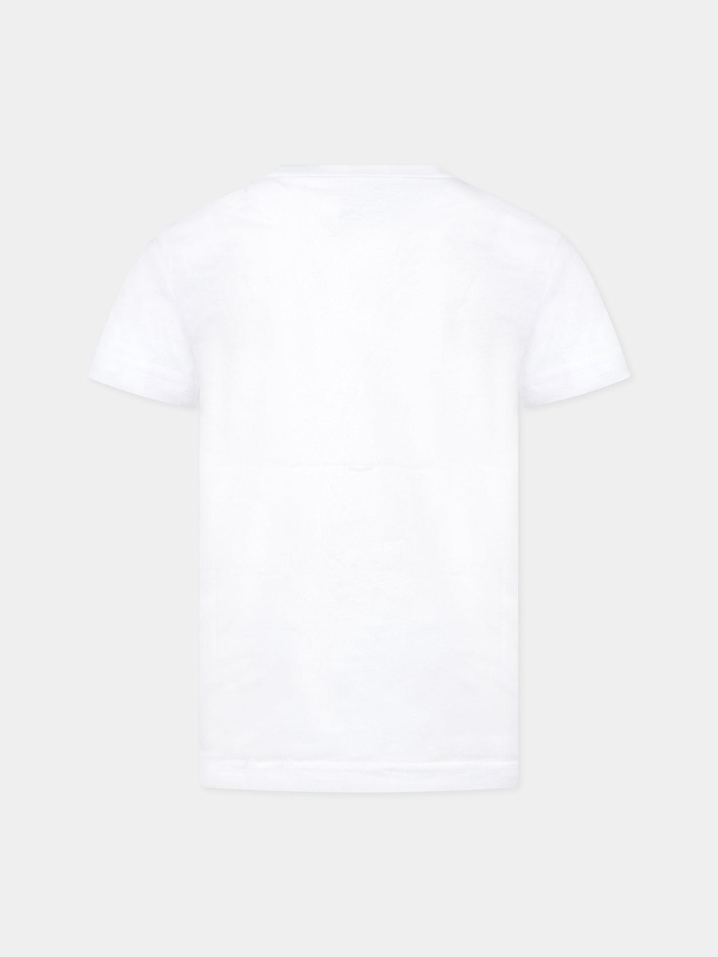 T-shirt bianca per bambina con stampa e logo,Levi's Kids,LK8EH882 8EH882 W1T