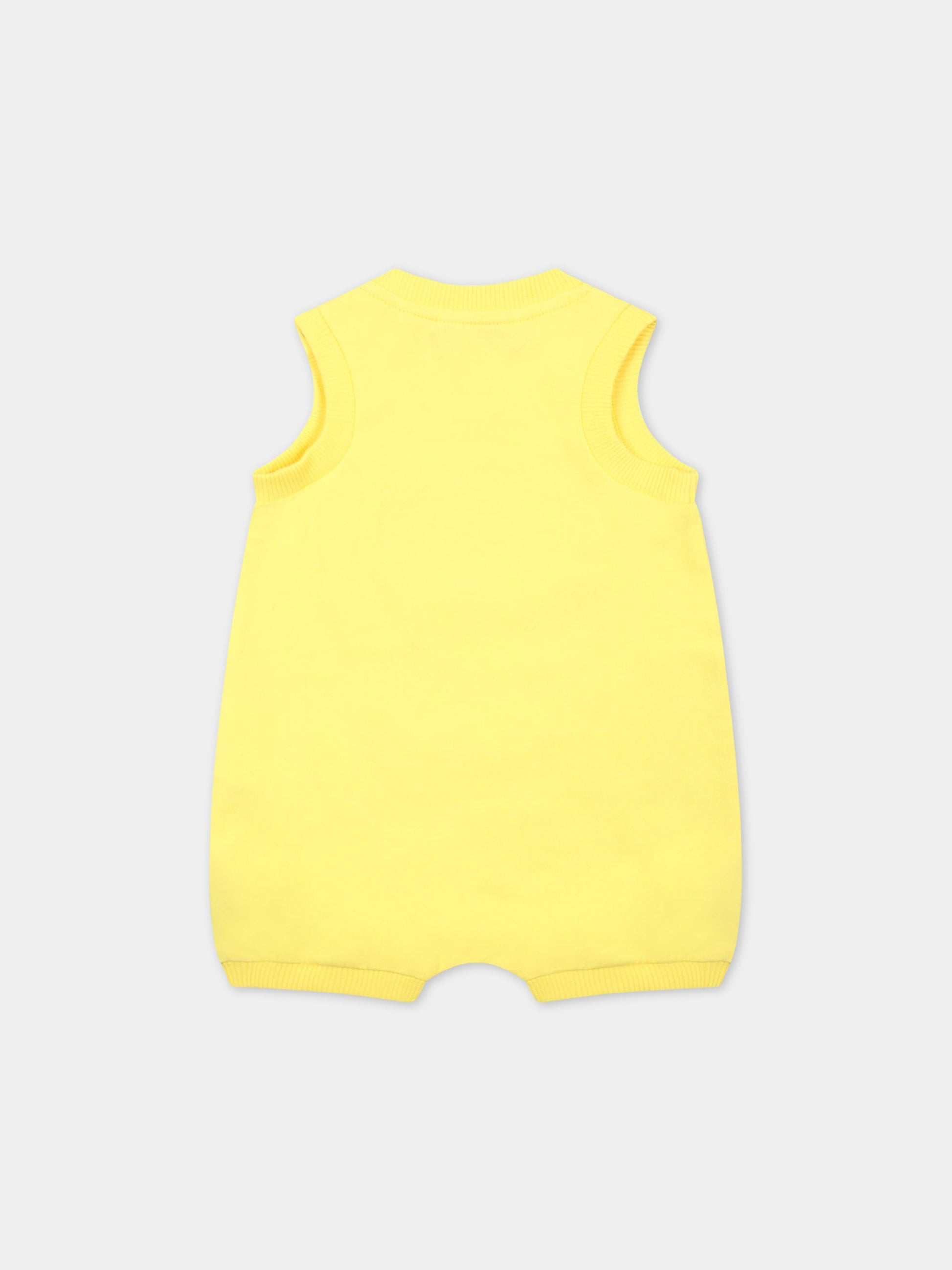 Pagliaccetto giallo per neonati con Teddy Bear,Moschino Kids,MMY043 LBA08 50162
