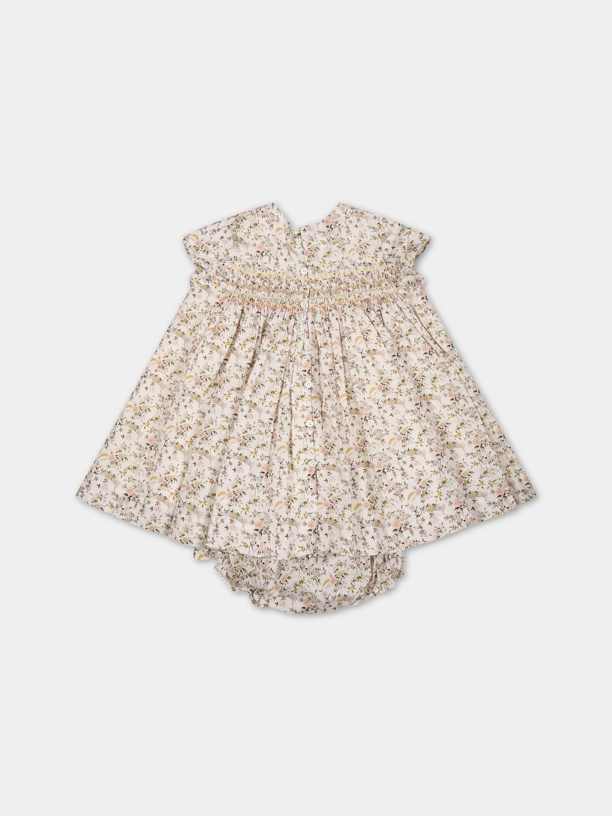 Vestito multicolor per neonata con stampa,Bonpoint,S03XDRW00102 502