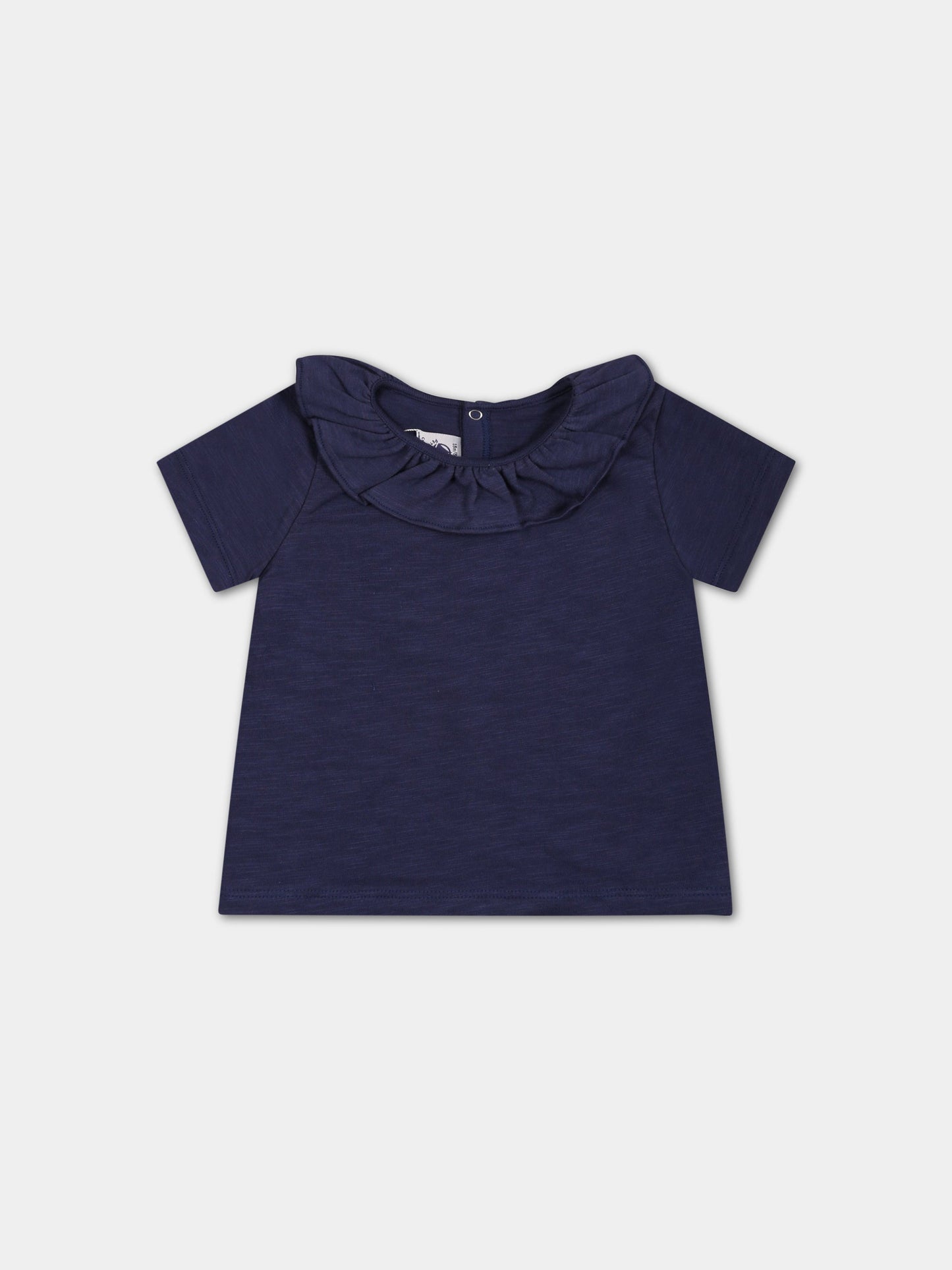 T-shirt blu per neonata,Petit Bateau,A06ZT CHALOUPE