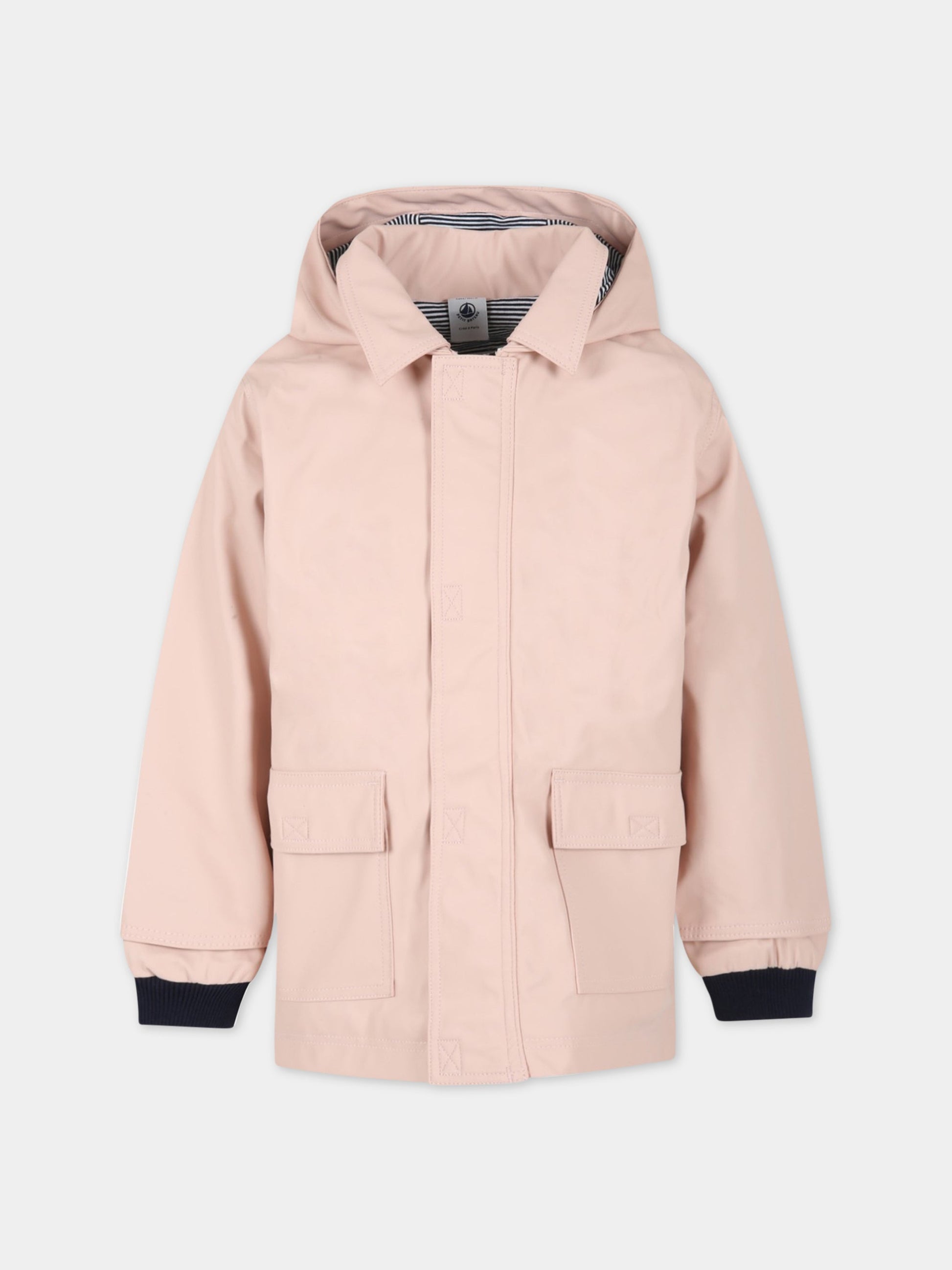 Impermeabile rosa per bambina,Petit Bateau,A06JJ SALINE