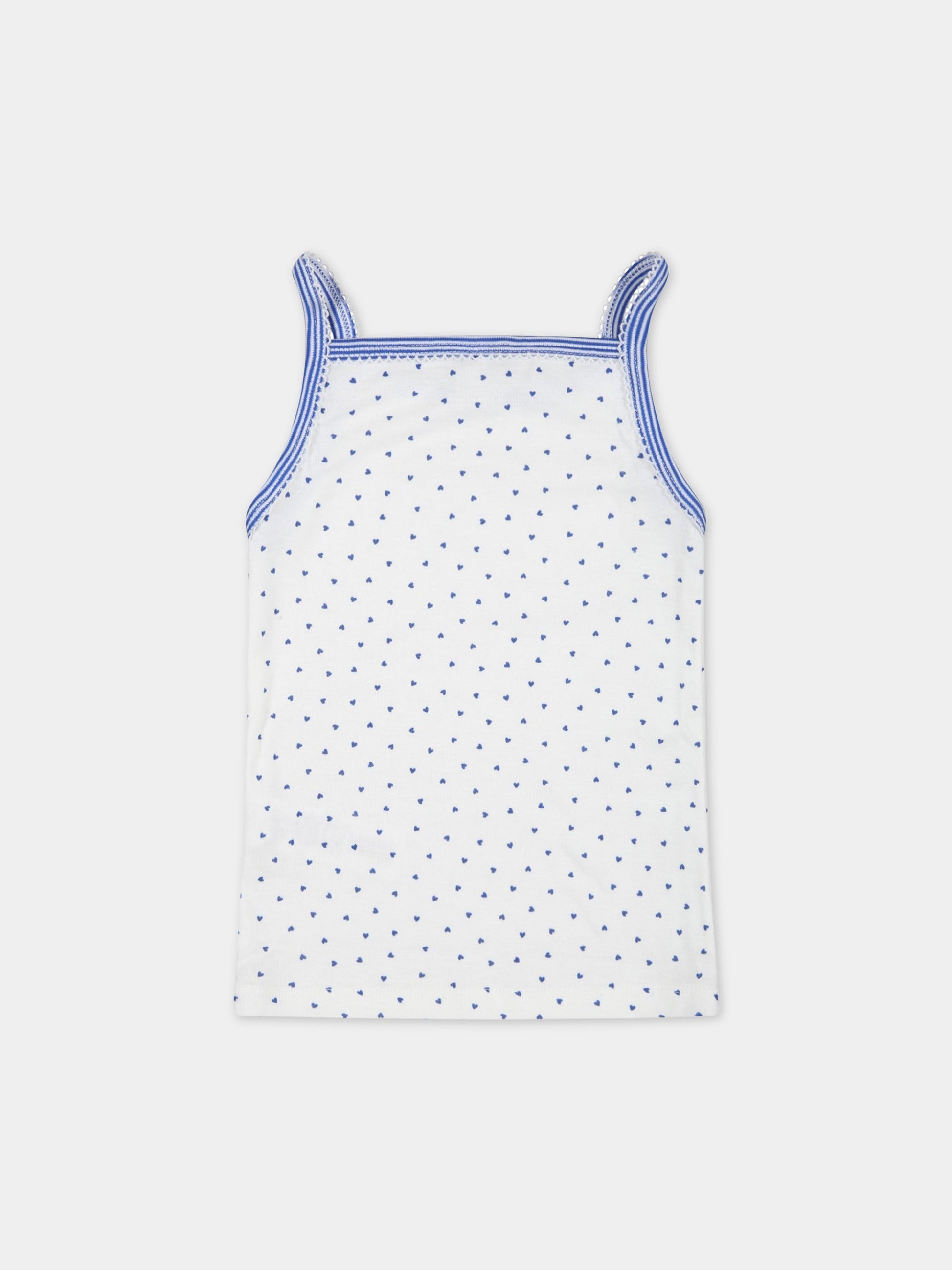 Set multicolor per bambina con cuori e logo,Petit Bateau,A07A2 VARIANTE 1