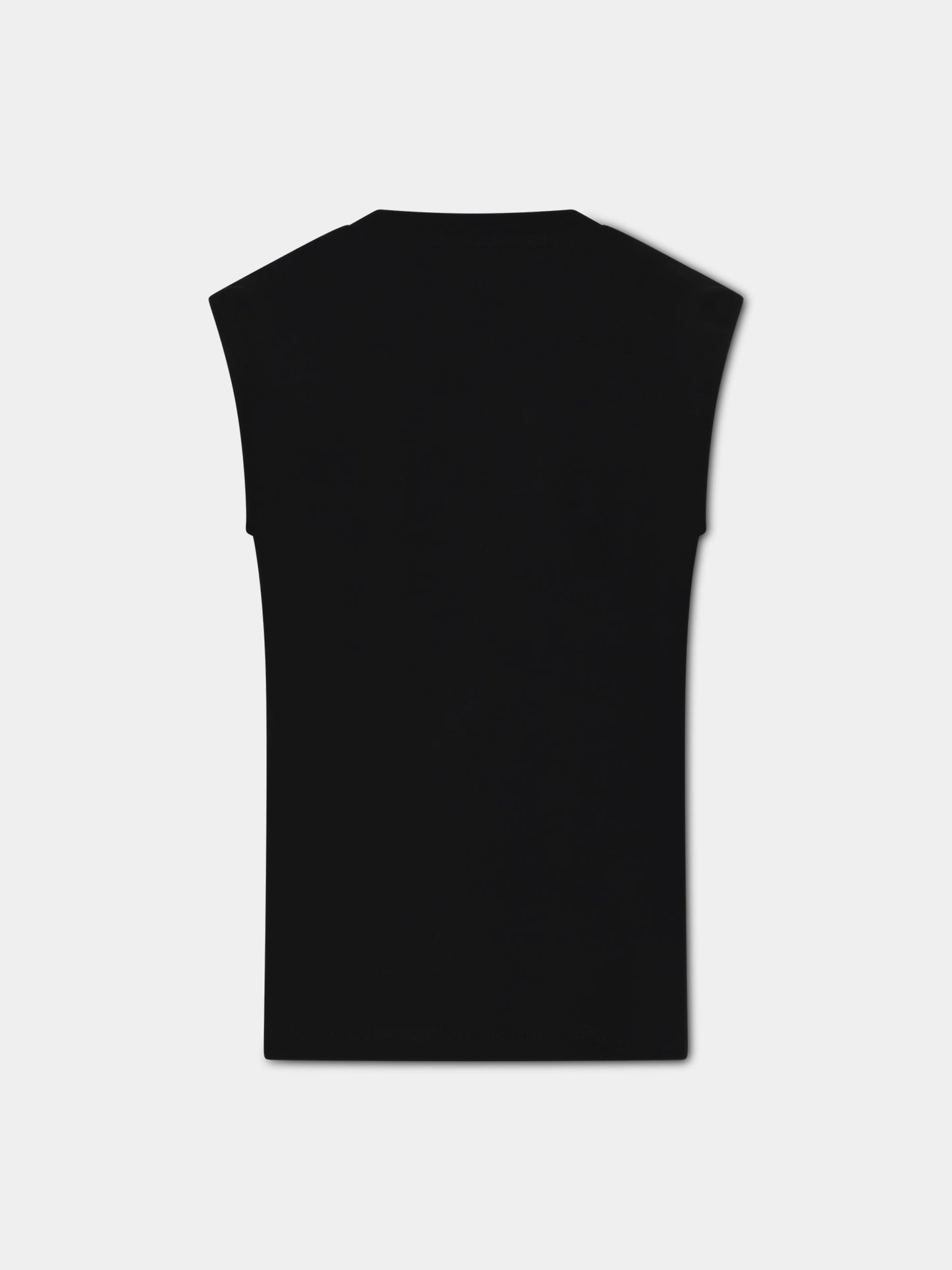 t-shirt nero per bambini con logo,Balmain Kids,BS8Q81 Z0057 930BC