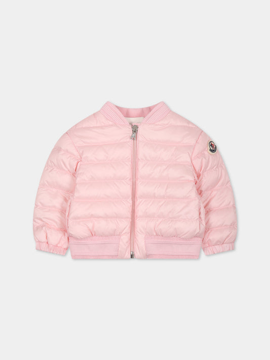 Piumino  Ter  rosa per neonata con logo,Moncler Kids,951 1A00020 595FE 506