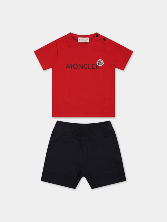 Completo sportivo multicolor per neonato,Moncler Kids,951 8M00027 8790N 455