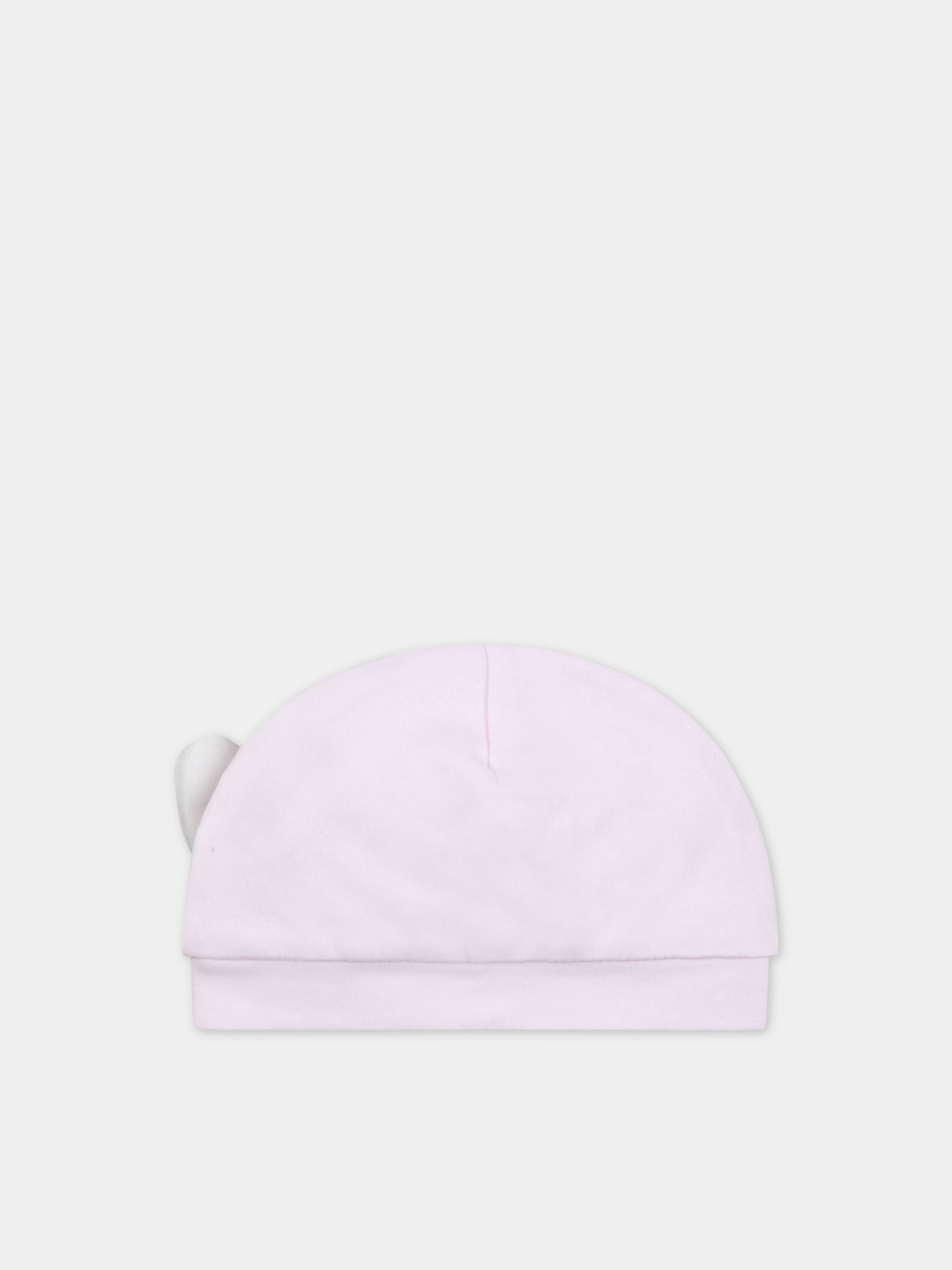 Cappello rosa per neonata con farfalla,Monnalisa,35A002 1000 0091