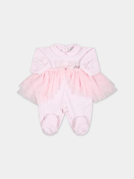 Tutina rosa per neonata con tutu,Monnalisa,35A210 1000 0091