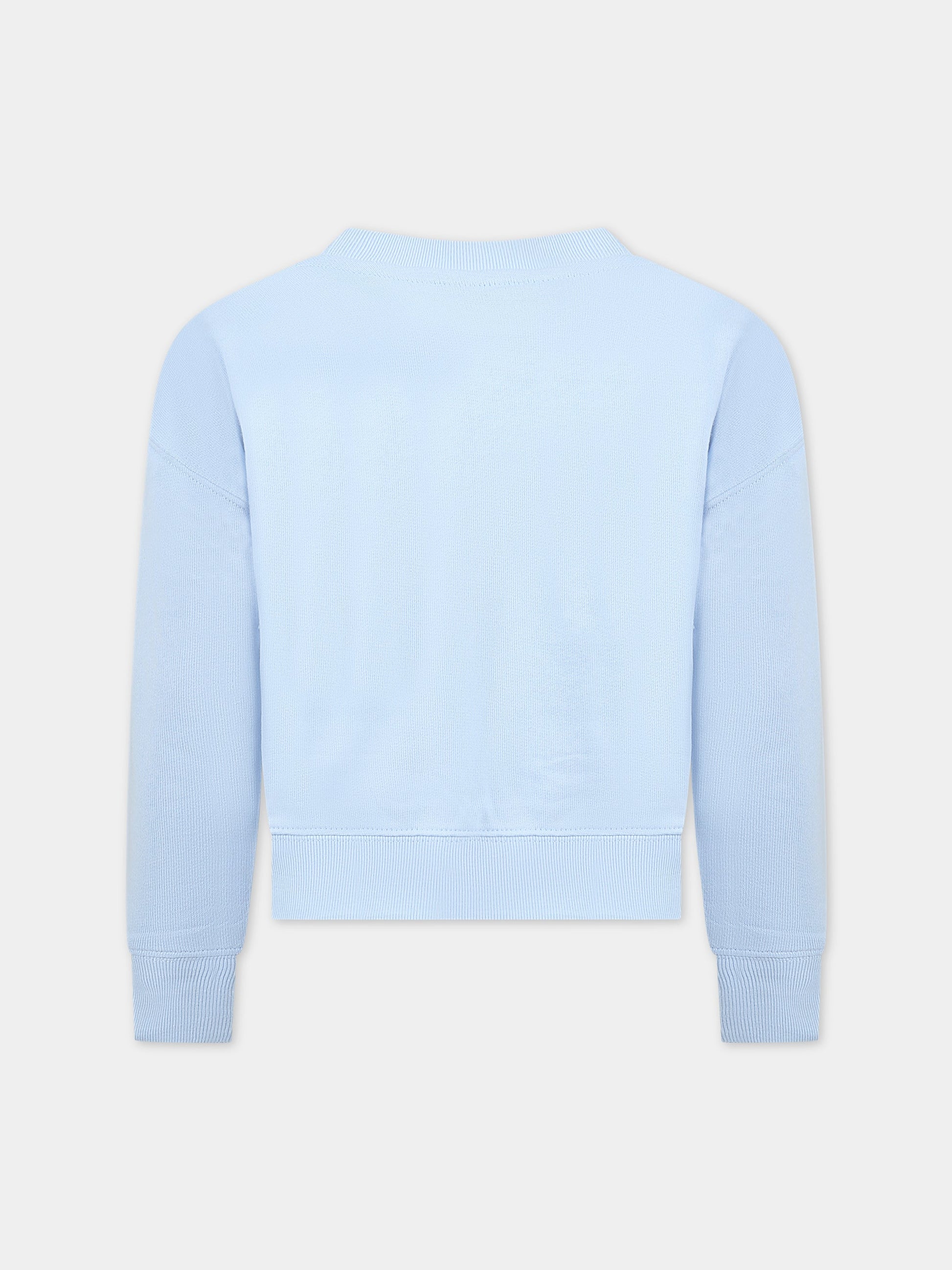 Felpa celeste per bambino con logo e iconico cavallino,Ralph Lauren Kids,903866001