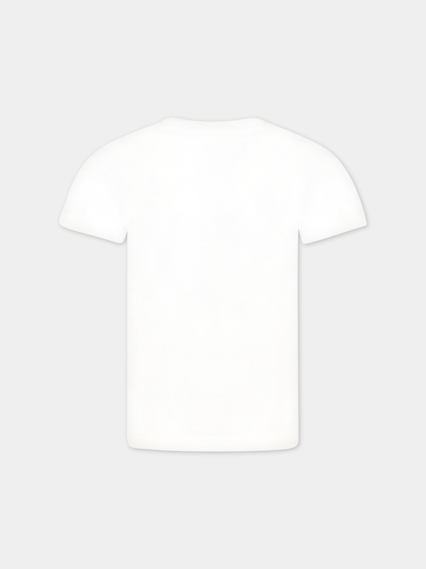 T-shirt bianca per bambina con Medusa,Versace,1000052 1A06483 2W070