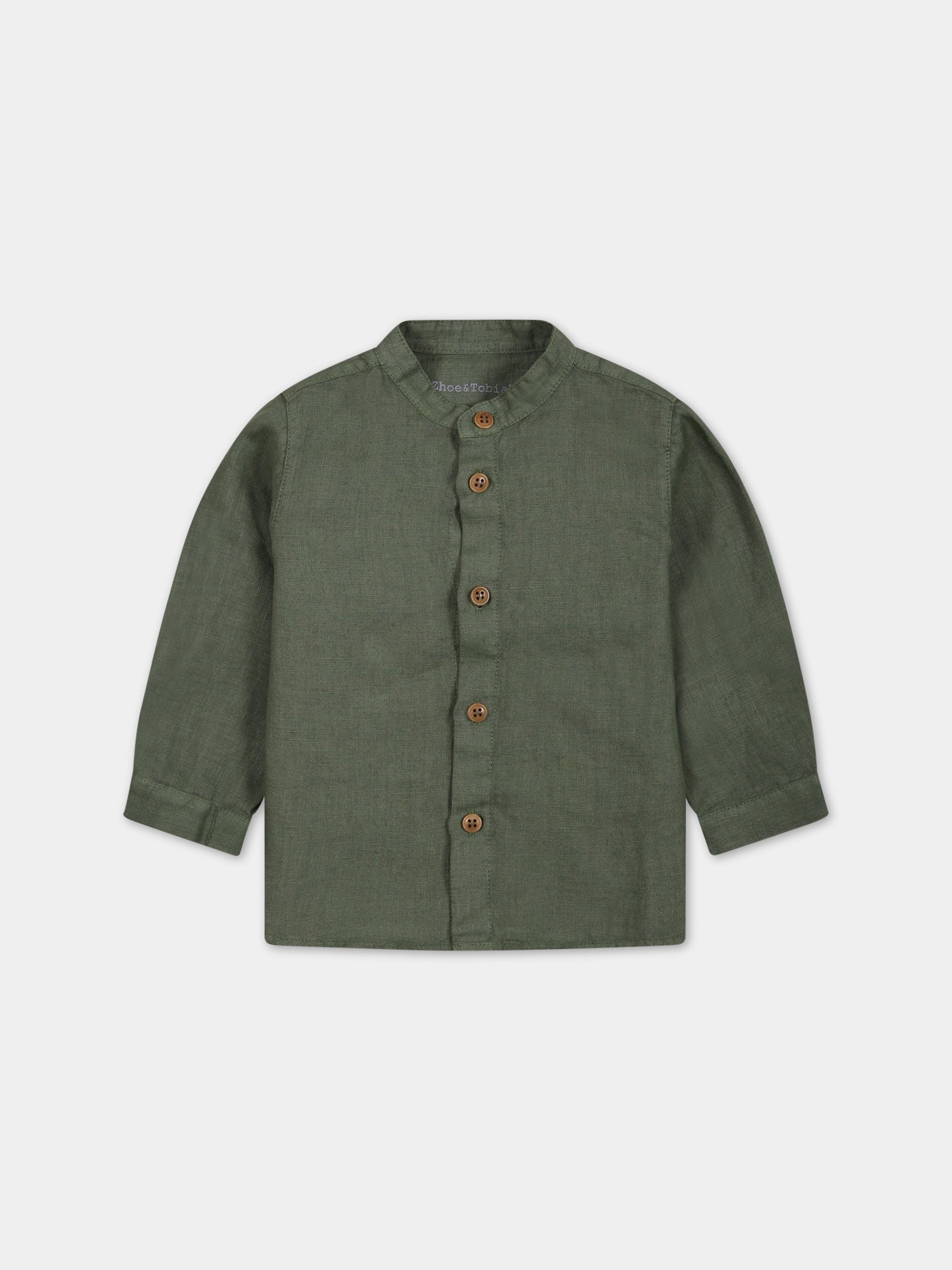 Camicia verde per neonato,Zhoe & Tobiah,LIN3 354
