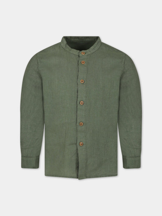 Camicia verde per bambino,Zhoe & Tobiah,LIN3 354