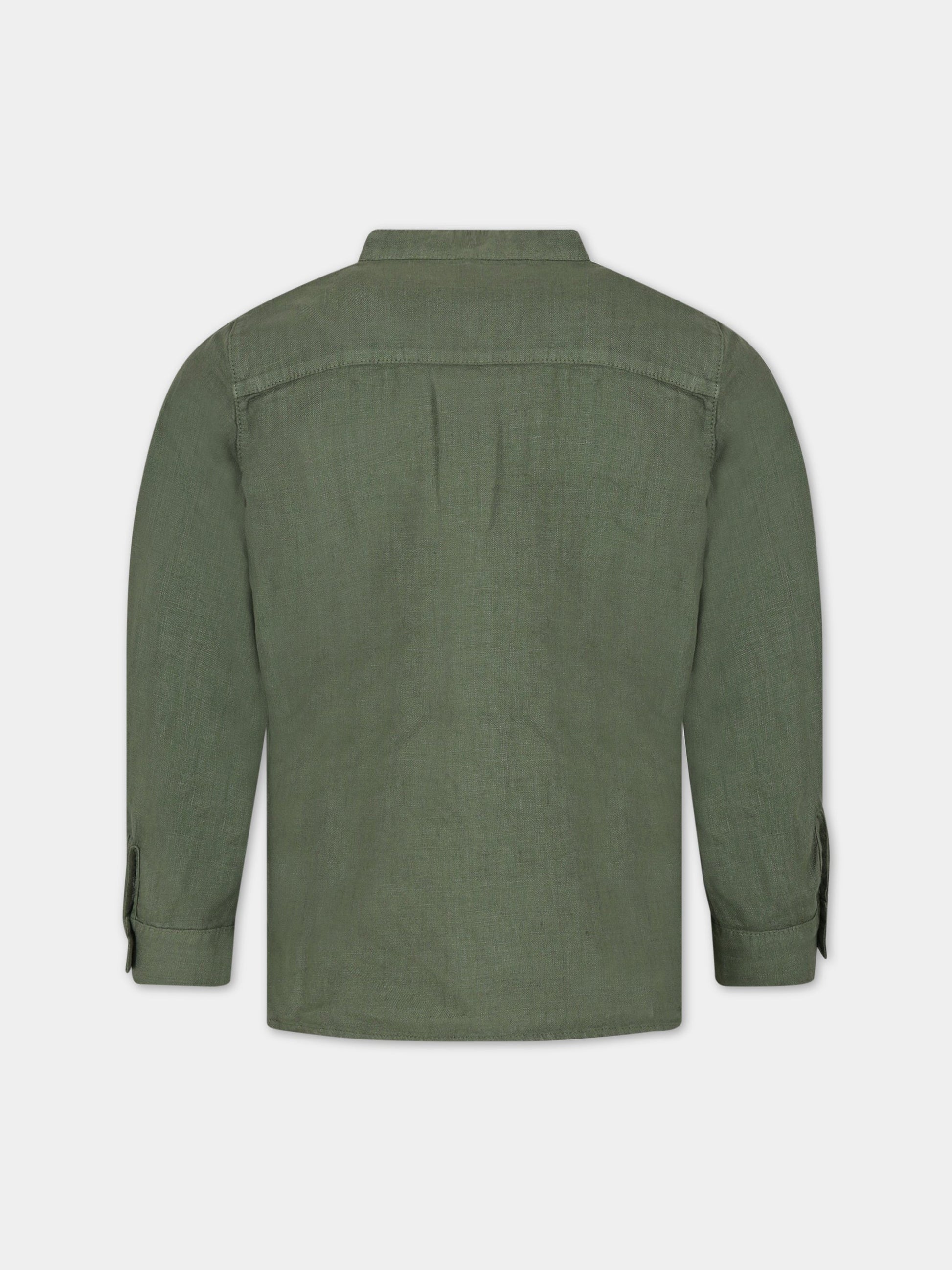 Camicia verde per bambino,Zhoe & Tobiah,LIN3 354