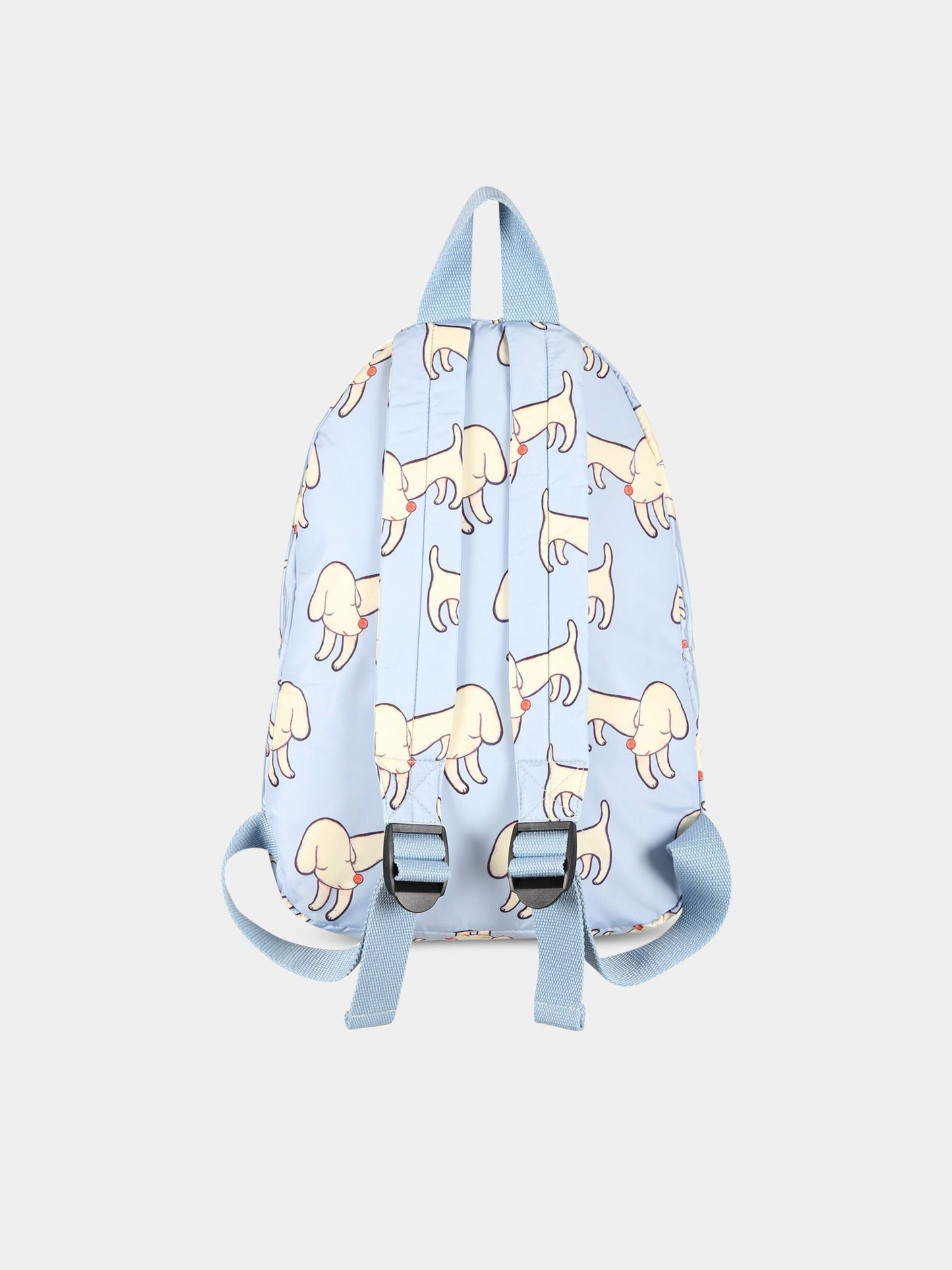 Zaino celeste per bambino con stampa e logo,Stella Mccartney Kids,TS0Q18 Z1431 654MC