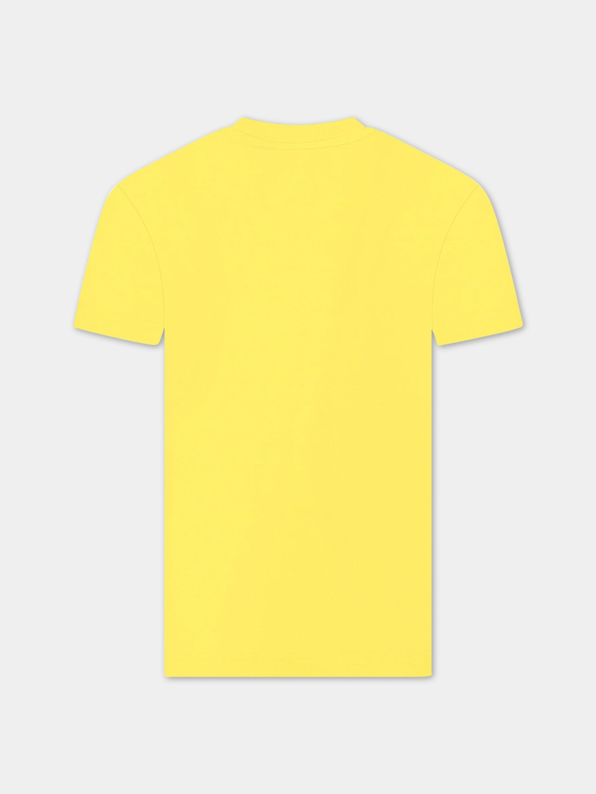 T-shirt gialla per bambino con logo e stampa,Dsquared2,DQ1625 D004G DQ205