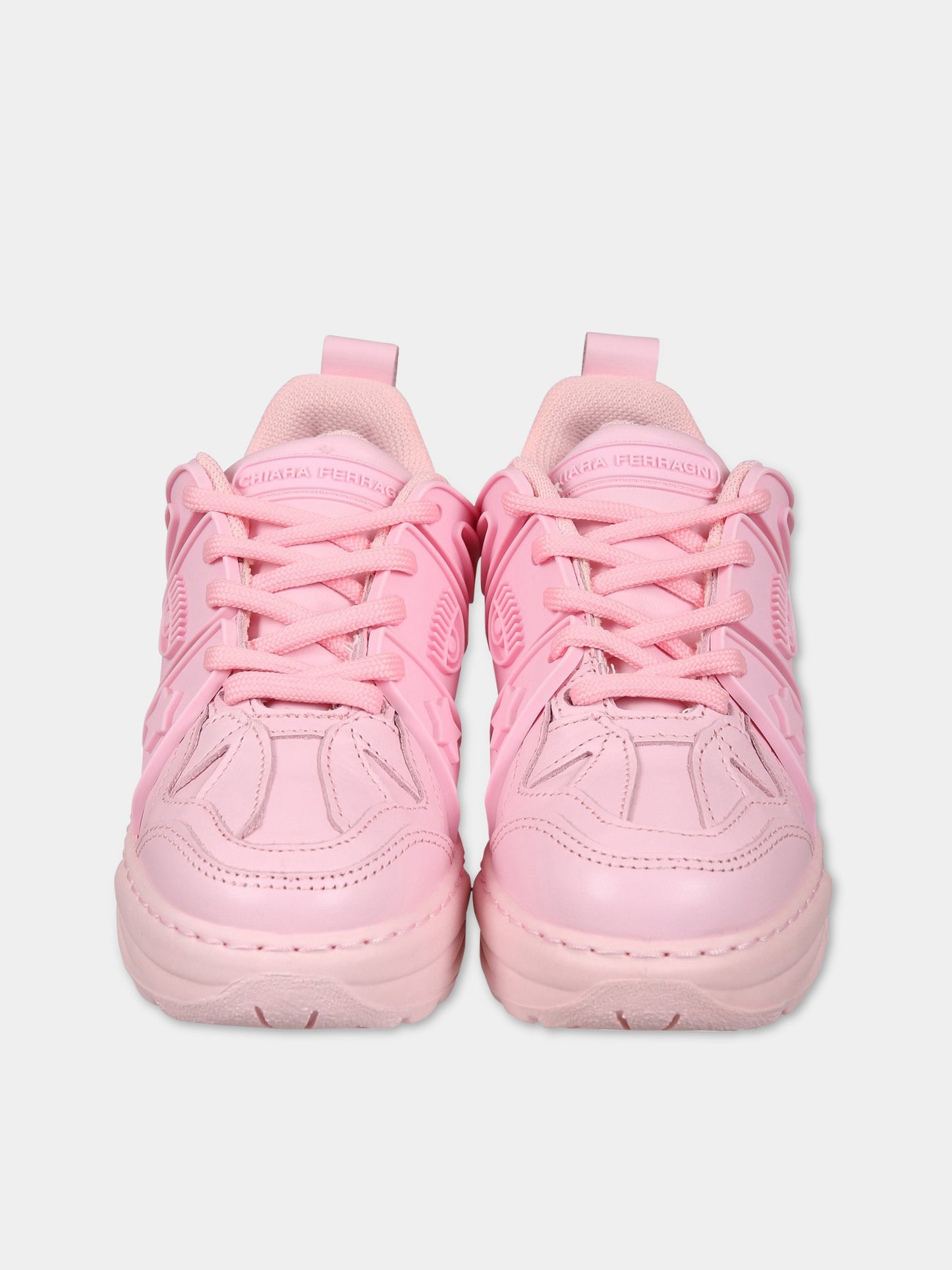 Sneakers rosa per bambina con iconici eyes flirting,Chiara Ferragni Collection,CFB200 012 K