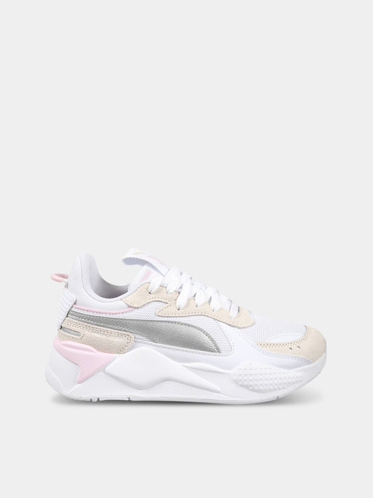 Sneakers bianche per bambina con logo,Puma,PU391984 391984 01