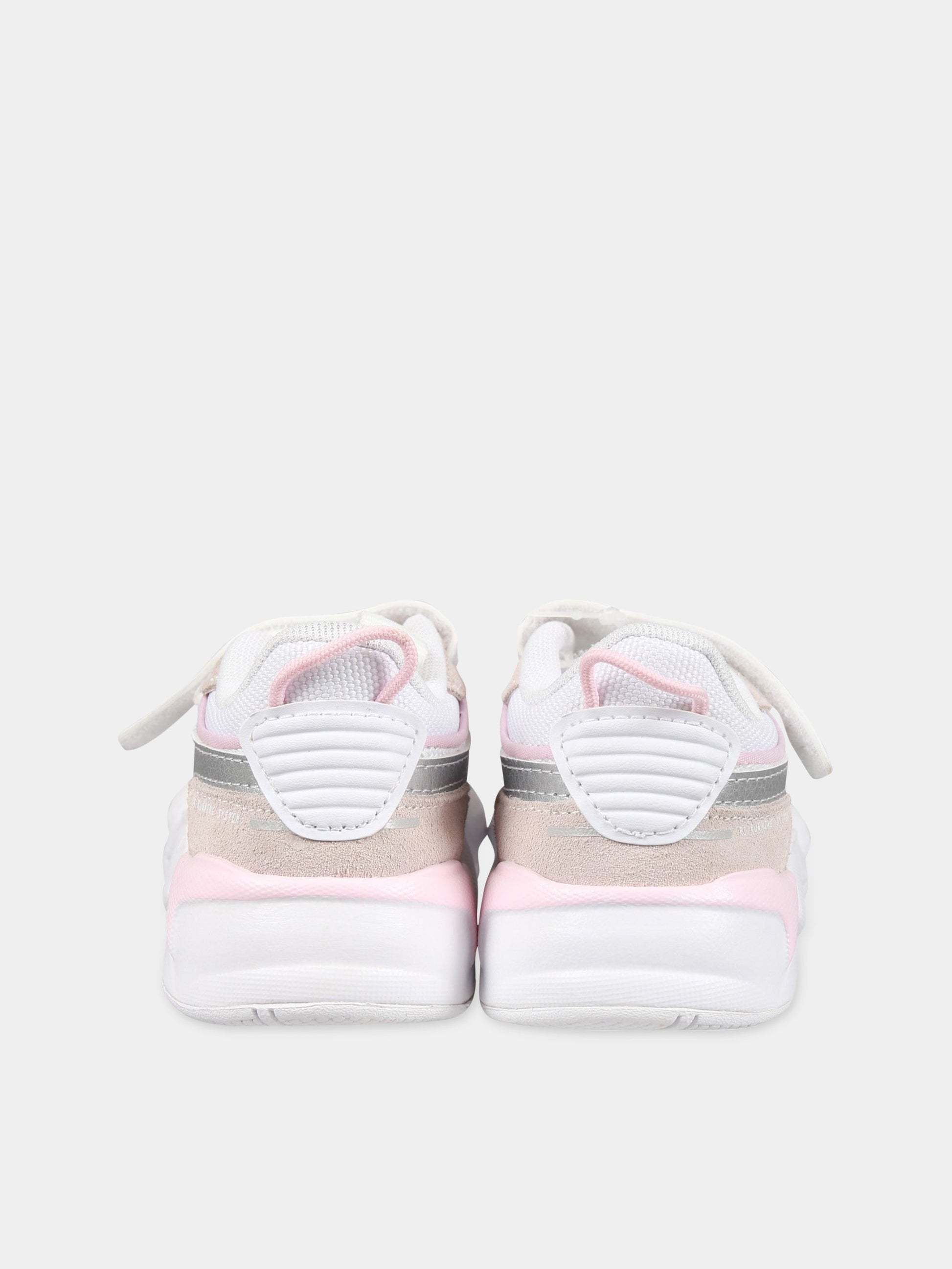 Sneakers bianche per bambina con logo,Puma,PU391986 391986 01