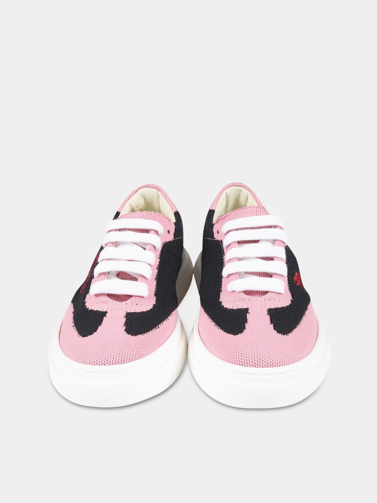 Sneakers multicolor per bambina con logo rosso,Marni Kids,73492 2