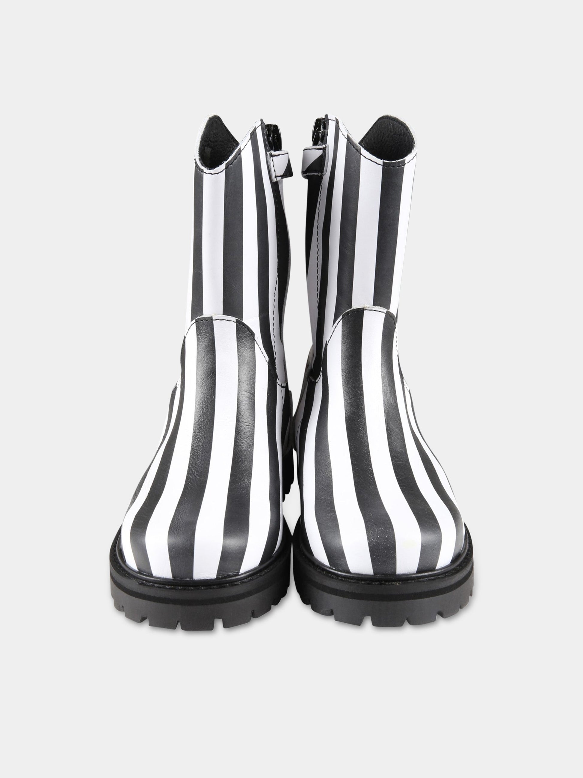 Stivali multicolor per bambina,Marques Almeida,SS23COREAC0188LTH BLACK/WHITE