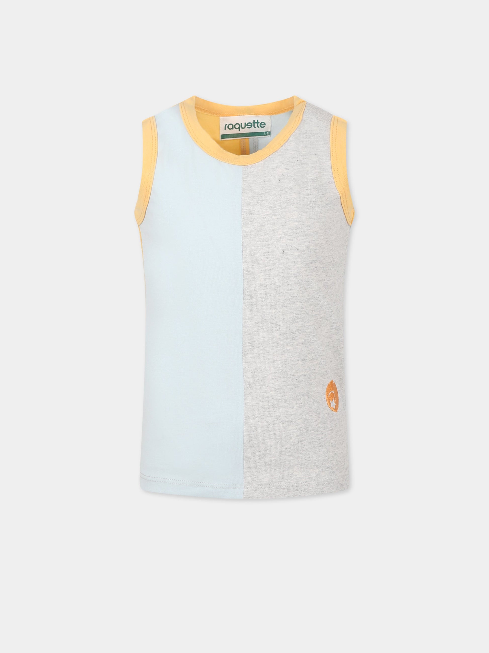 T-shirt multicolor per bambini con ricamo,Raquette,BAD 003 66