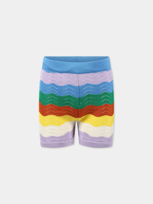 Shorts multicolor per bambina,Paade Mode,232177125