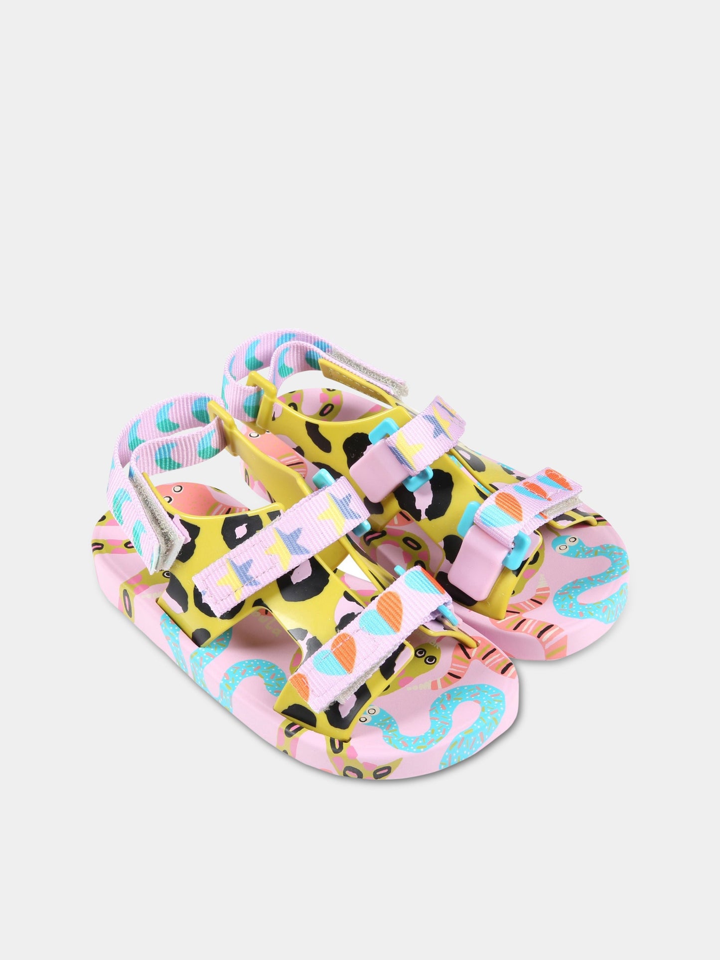 Sandali multicolor per bambina con stampe,Mini Melissa,33450 54169