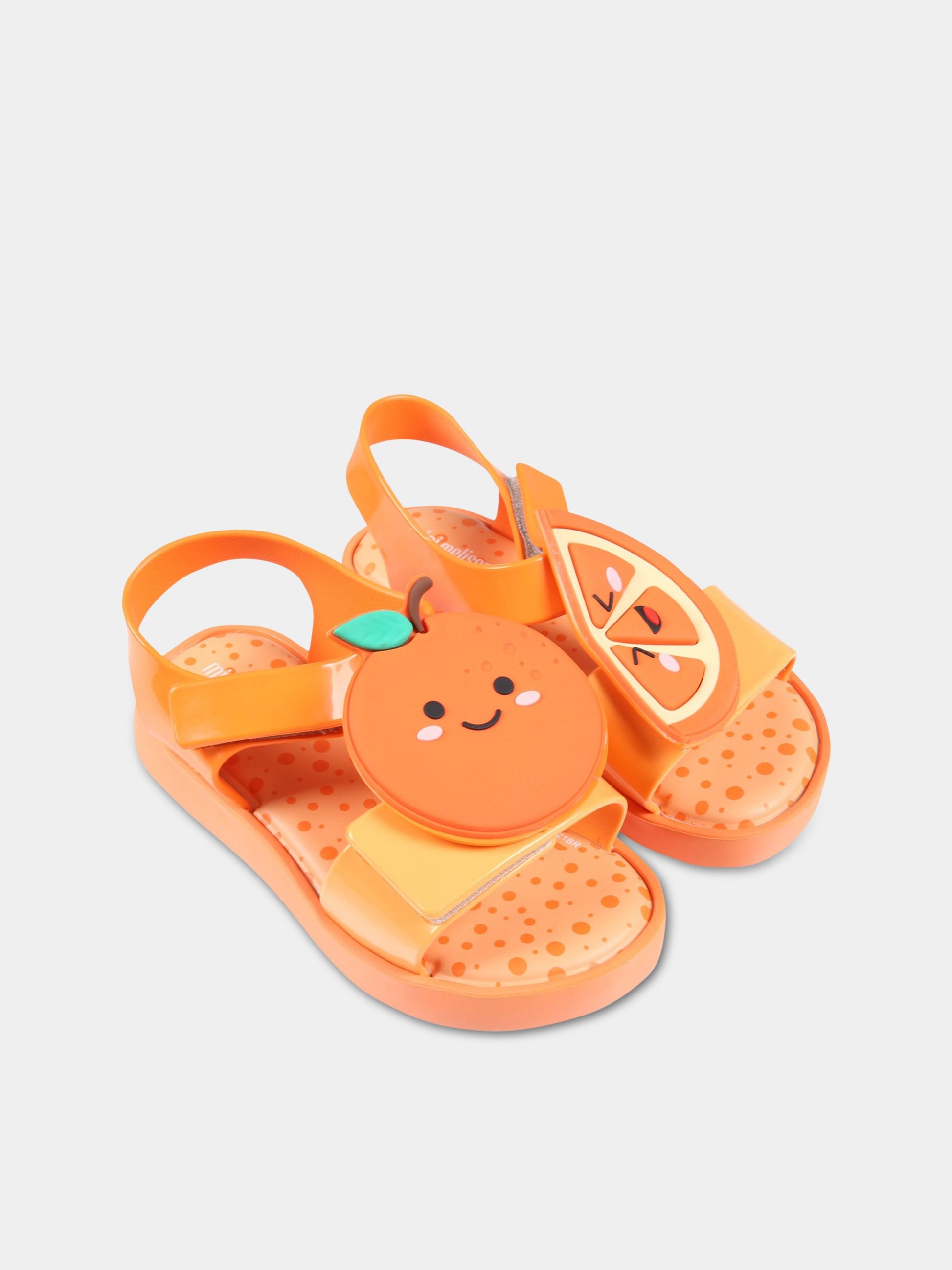 Sandali arancioni per bambini con arancia,Mini Melissa,33239 AB922